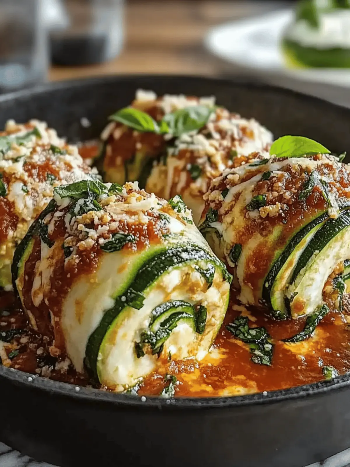 Zucchini-Lasagne-Rollen: Ein köstliches Rezept für alle Anlässe