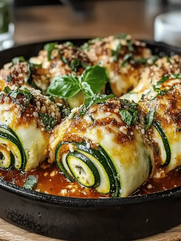 Zucchini-Lasagne-Rollen