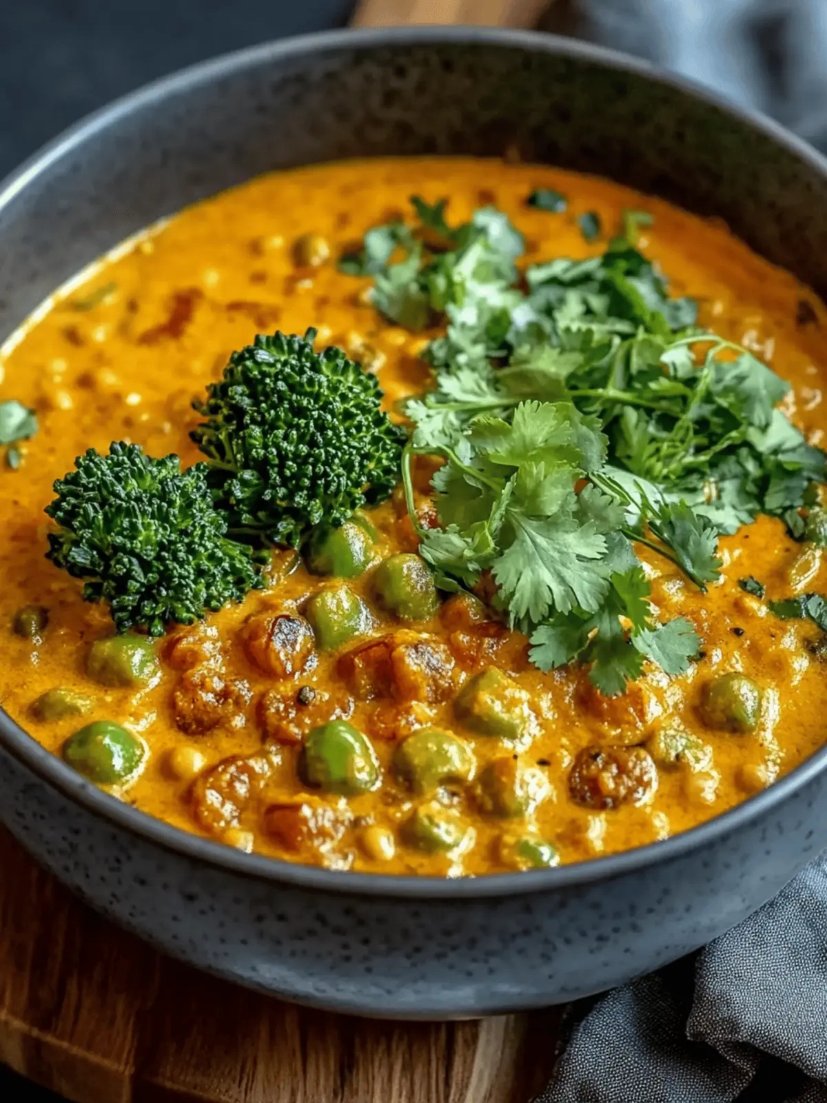 Brokkolicurry with red lentils – nutrient-rich, vegan & aromatic