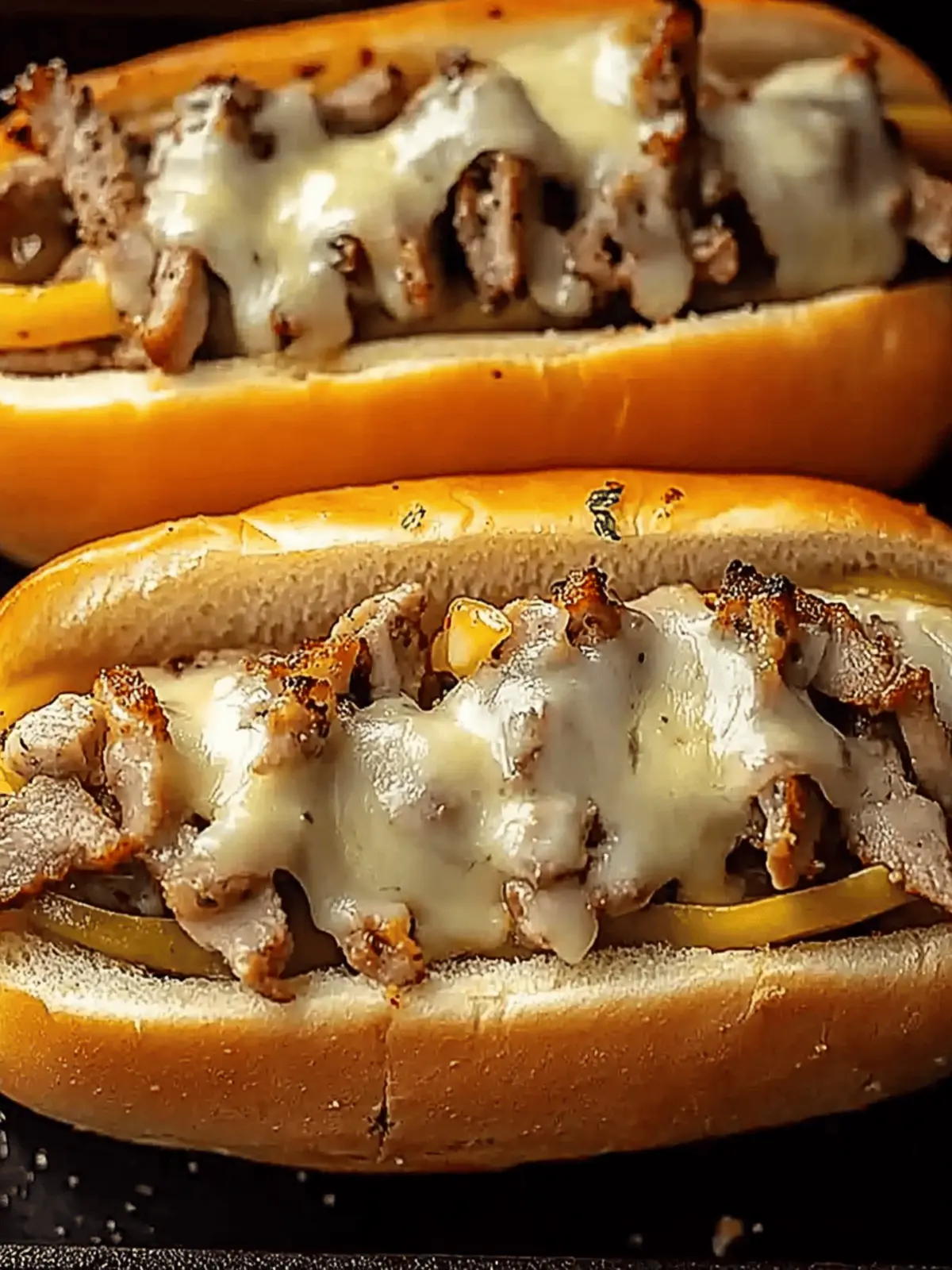 Hähnchen Cheesesteaks