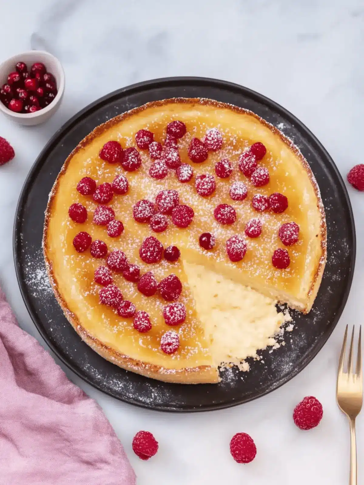 Käsekuchen mit nur 3 Zutaten