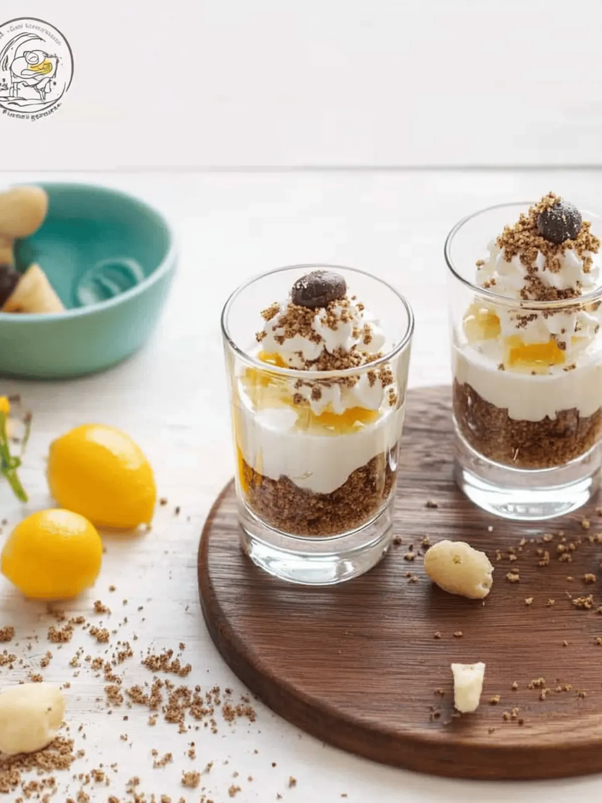 Quick, easy egg liqueur dessert in a glass