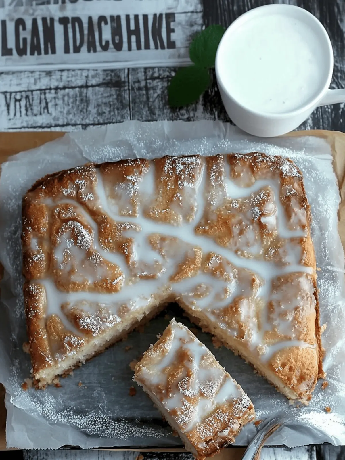 Zimtschnecken Kuchen ohne Hefe vom Blech