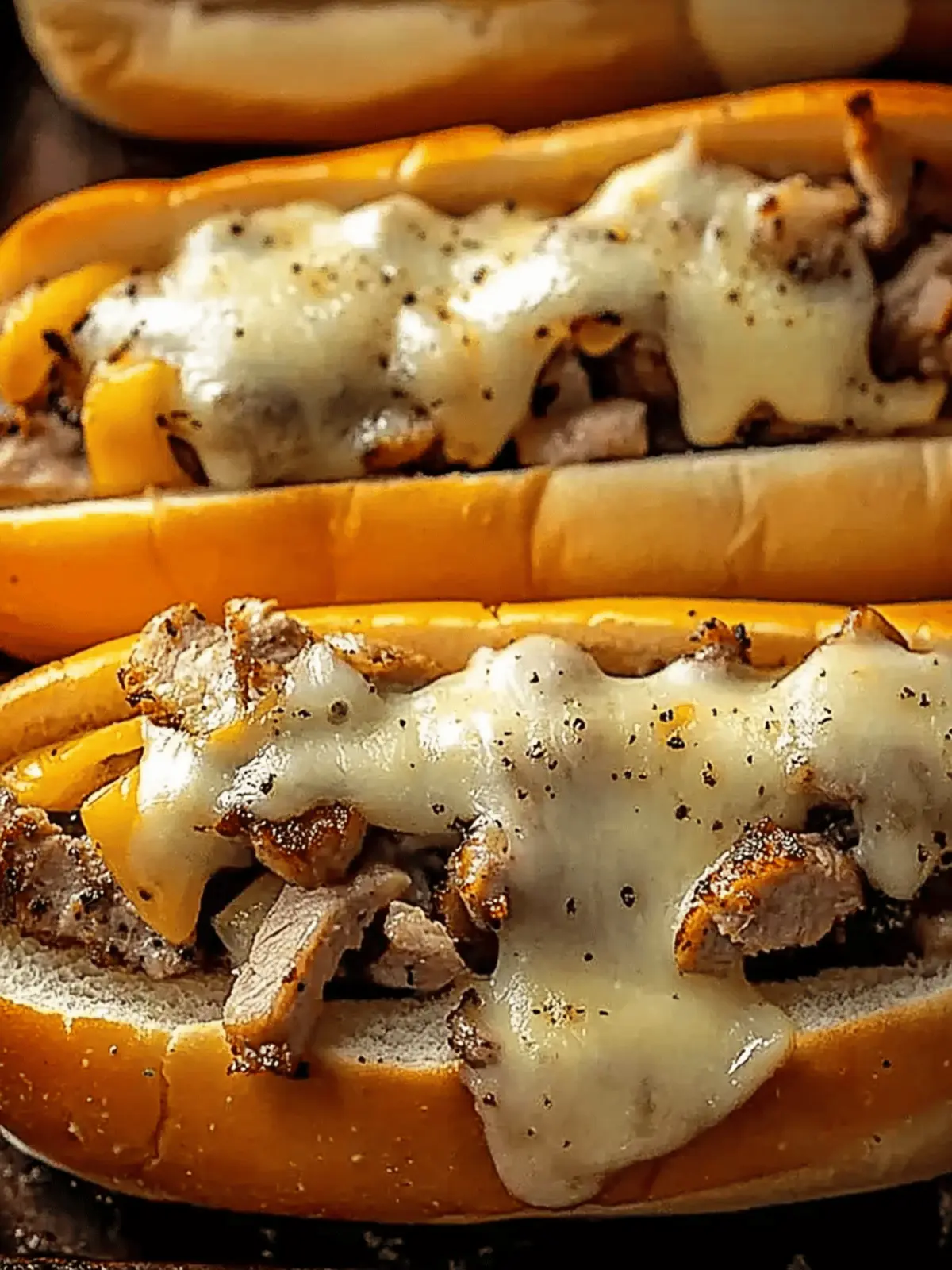 Hähnchen-Cheesesteaks