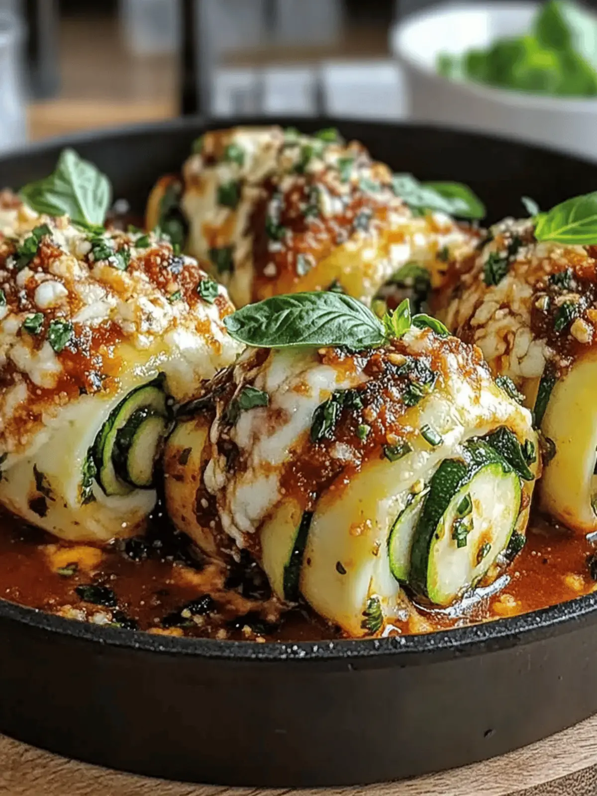 Zucchini-Lasagne-Rollen: Ein köstliches Rezept für alle Anlässe