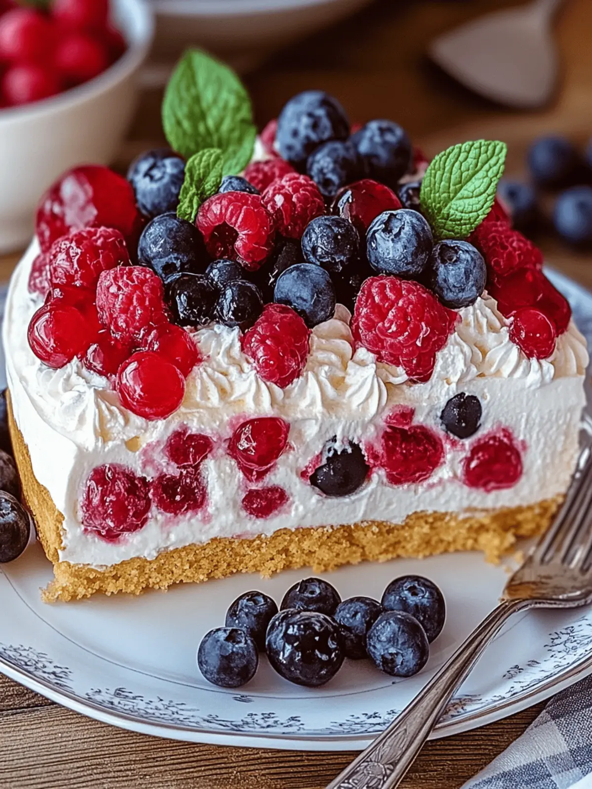 Beerenkuchen mit Cheesecakefüllung