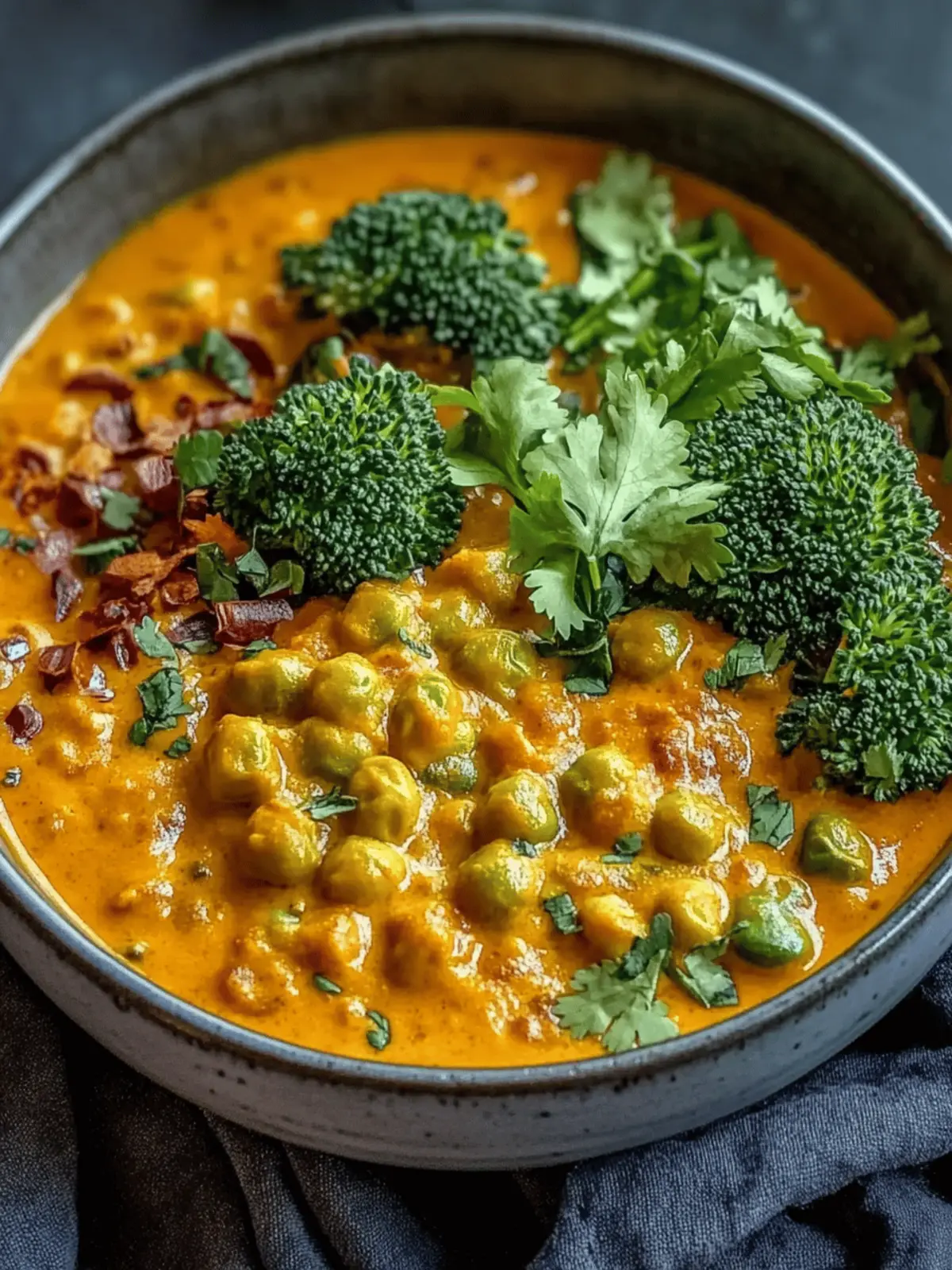 Brokkolicurry with red lentils – nutrient-rich, vegan & aromatic