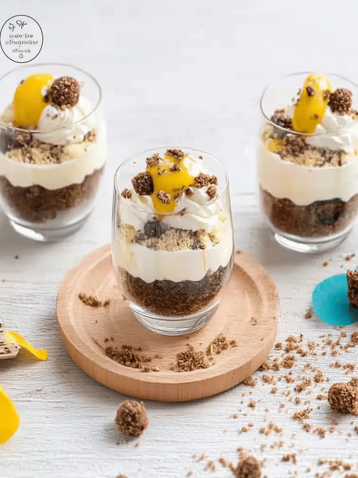 Quick, easy egg liqueur dessert in a glass