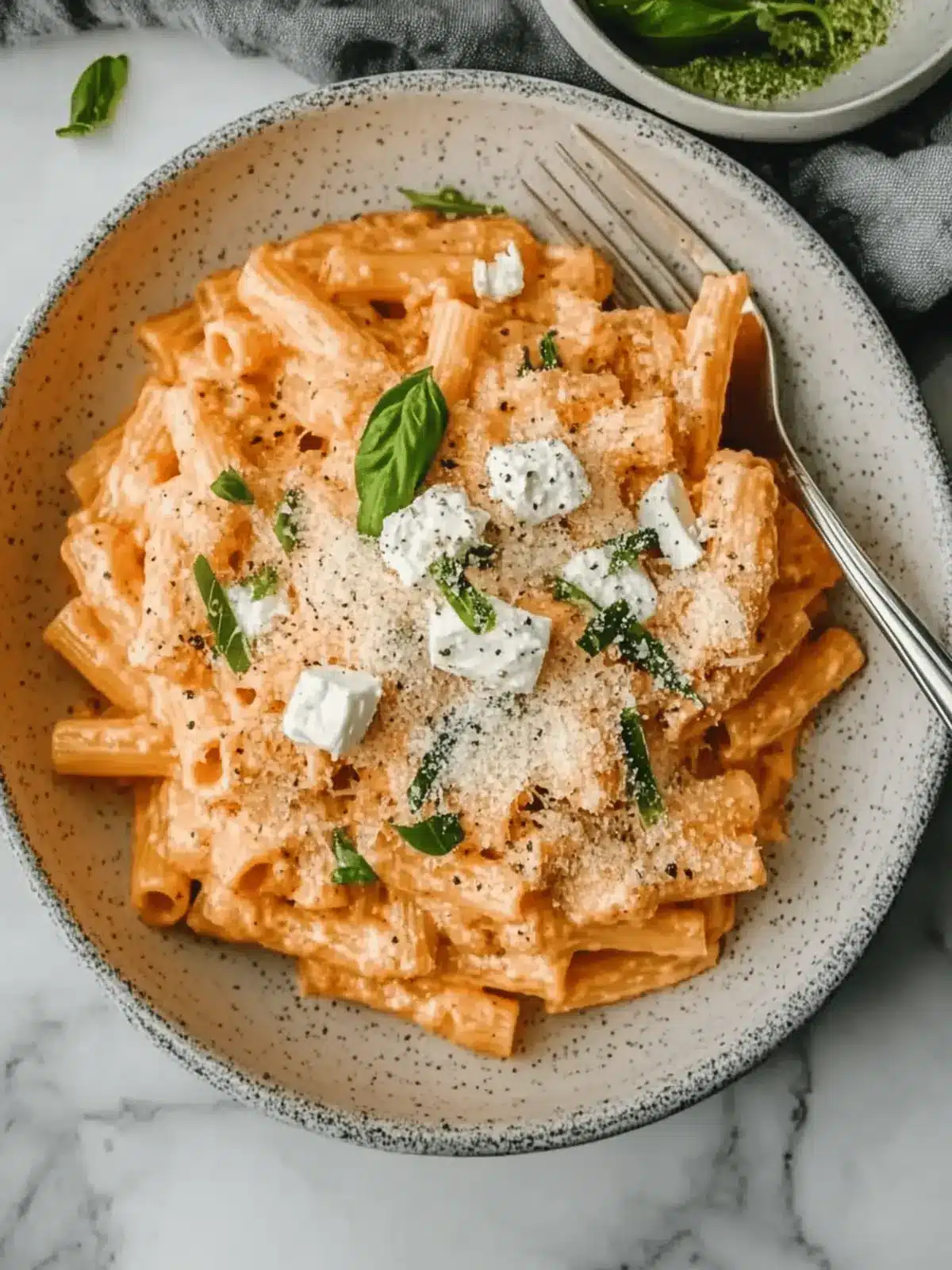 Proteinnudeln mit Hüttenkäse