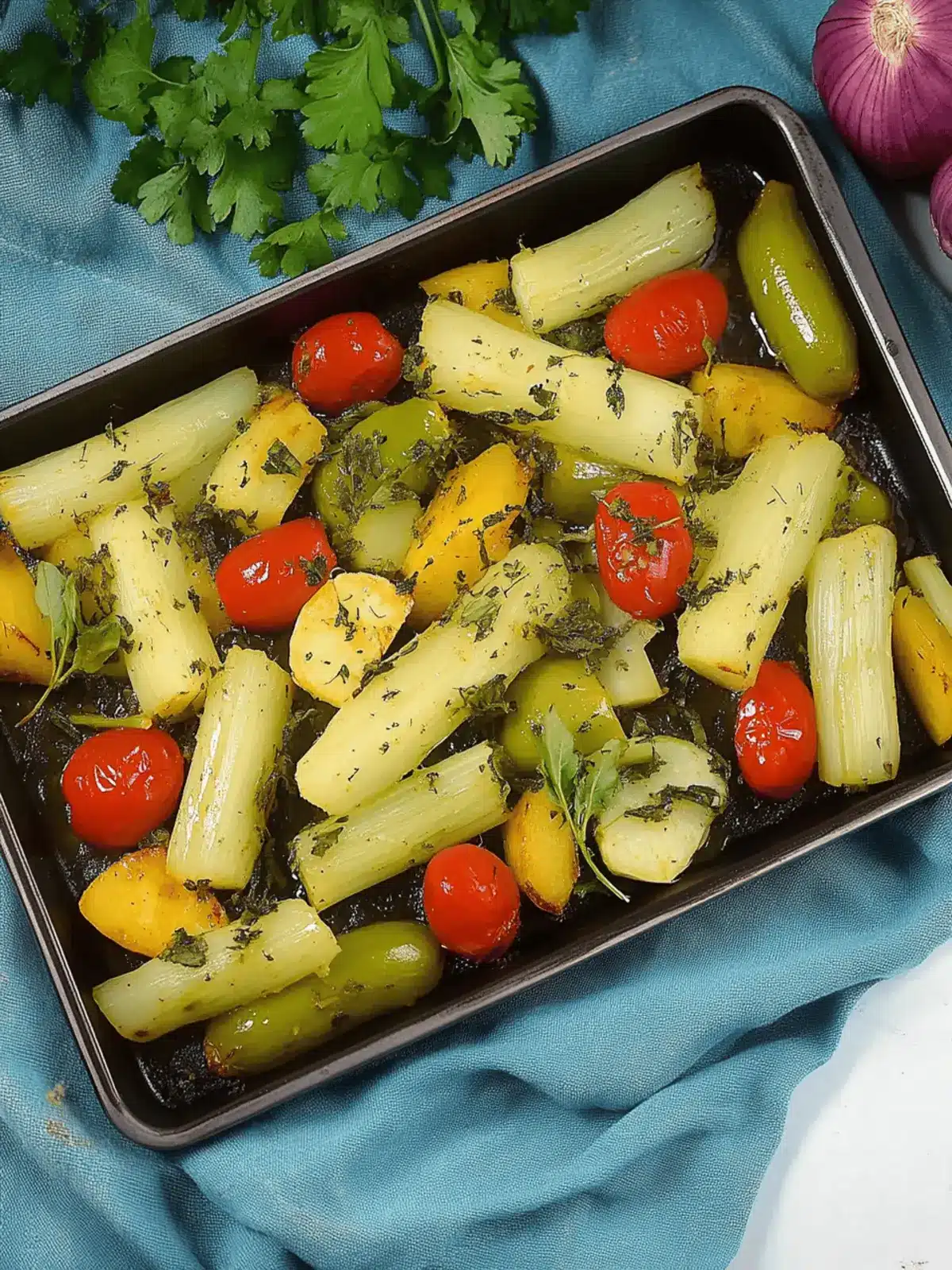 Grilled Kohlrabi in Mediterranean Style