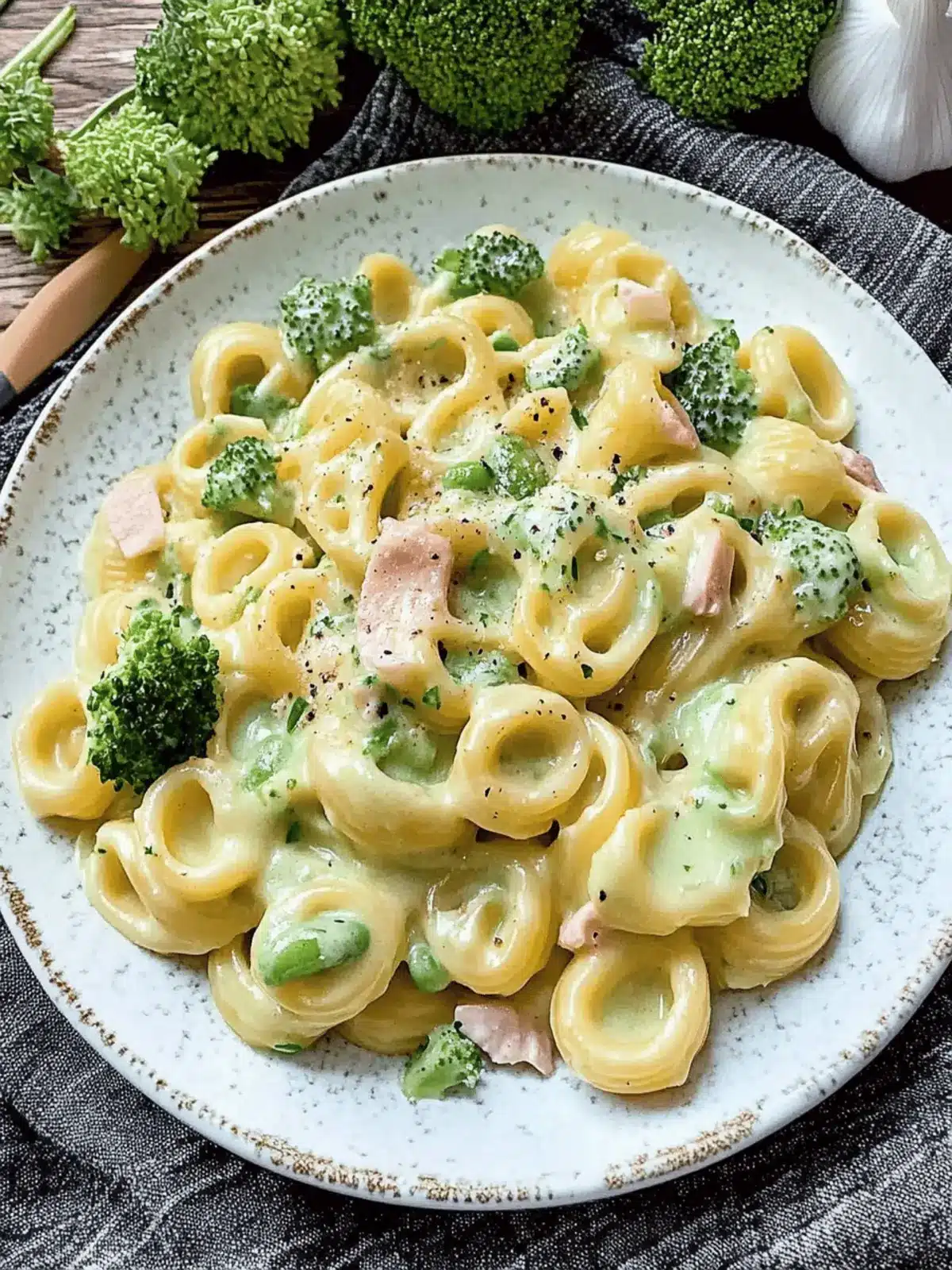 Brokkoli Schinken Pasta Rezept