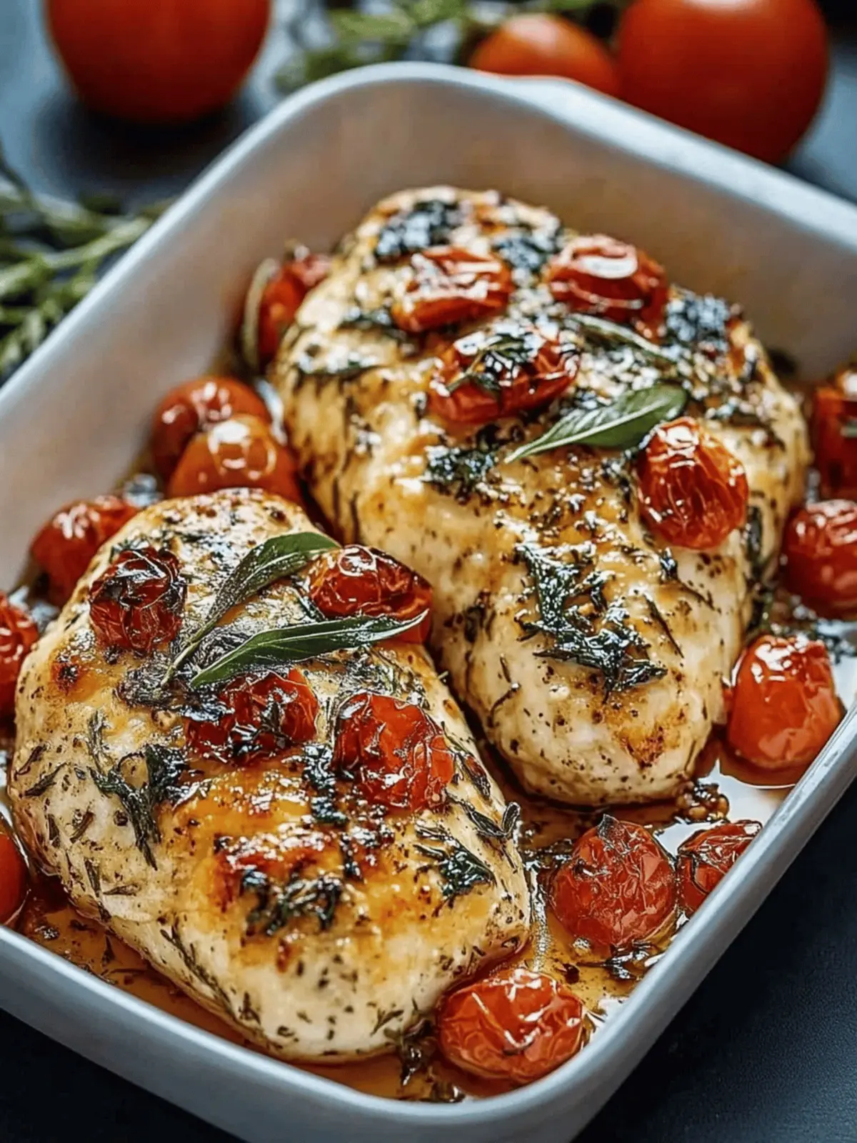 Toskanische Hähnchenbrust backen