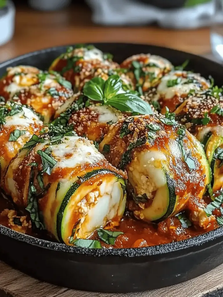 Zucchini-Lasagne-Rollen: Ein köstliches Rezept für alle Anlässe