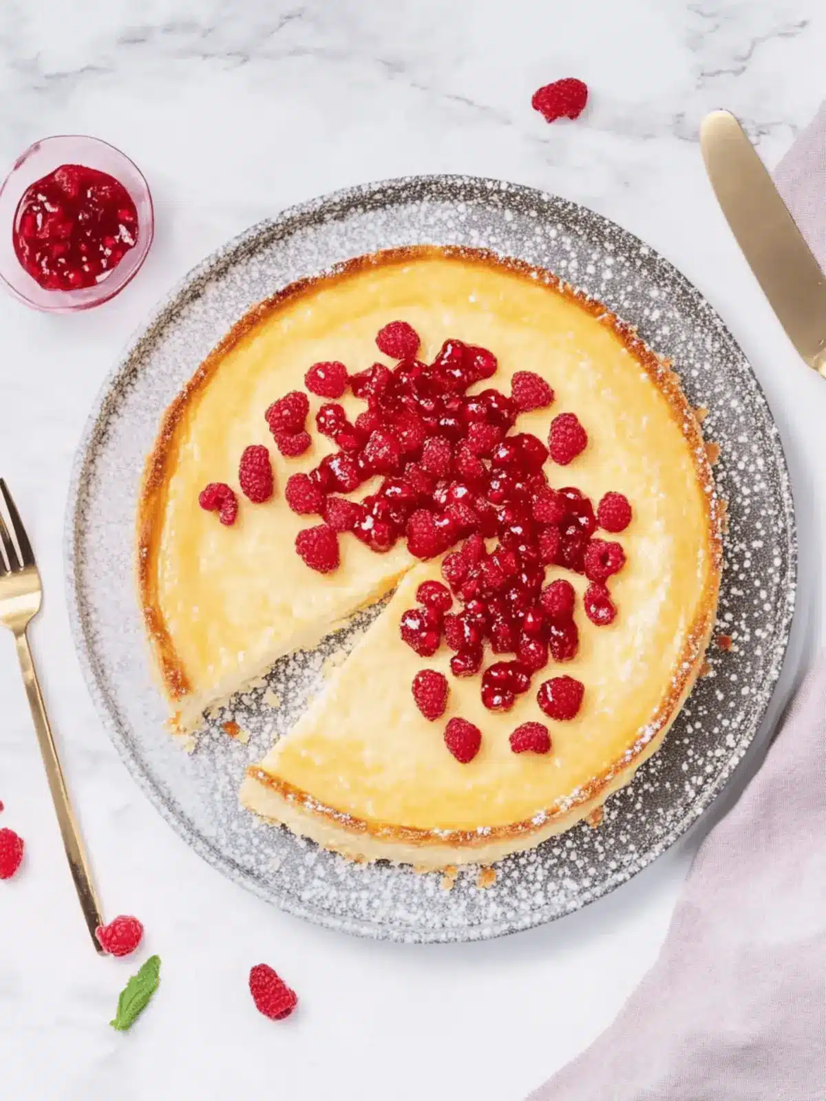 Käsekuchen mit nur 3 Zutaten