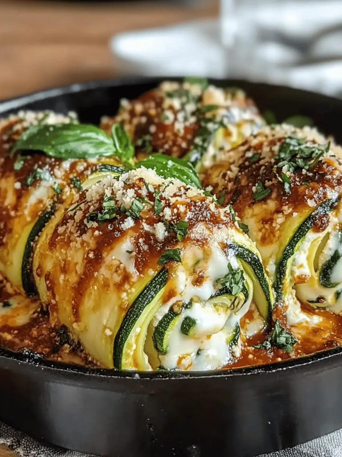 Zucchini-Lasagne-Rollen: Ein köstliches Rezept für alle Anlässe