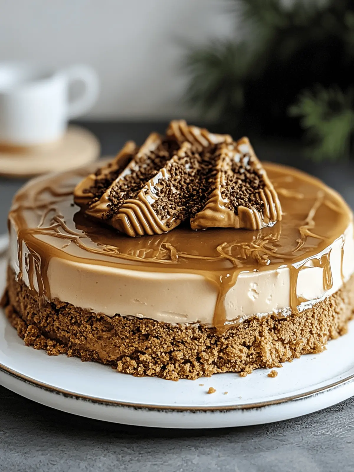 Spekulatius Karamell Käsekuchen