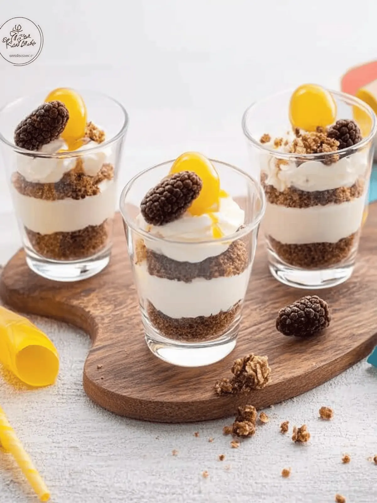 Quick, easy egg liqueur dessert in a glass