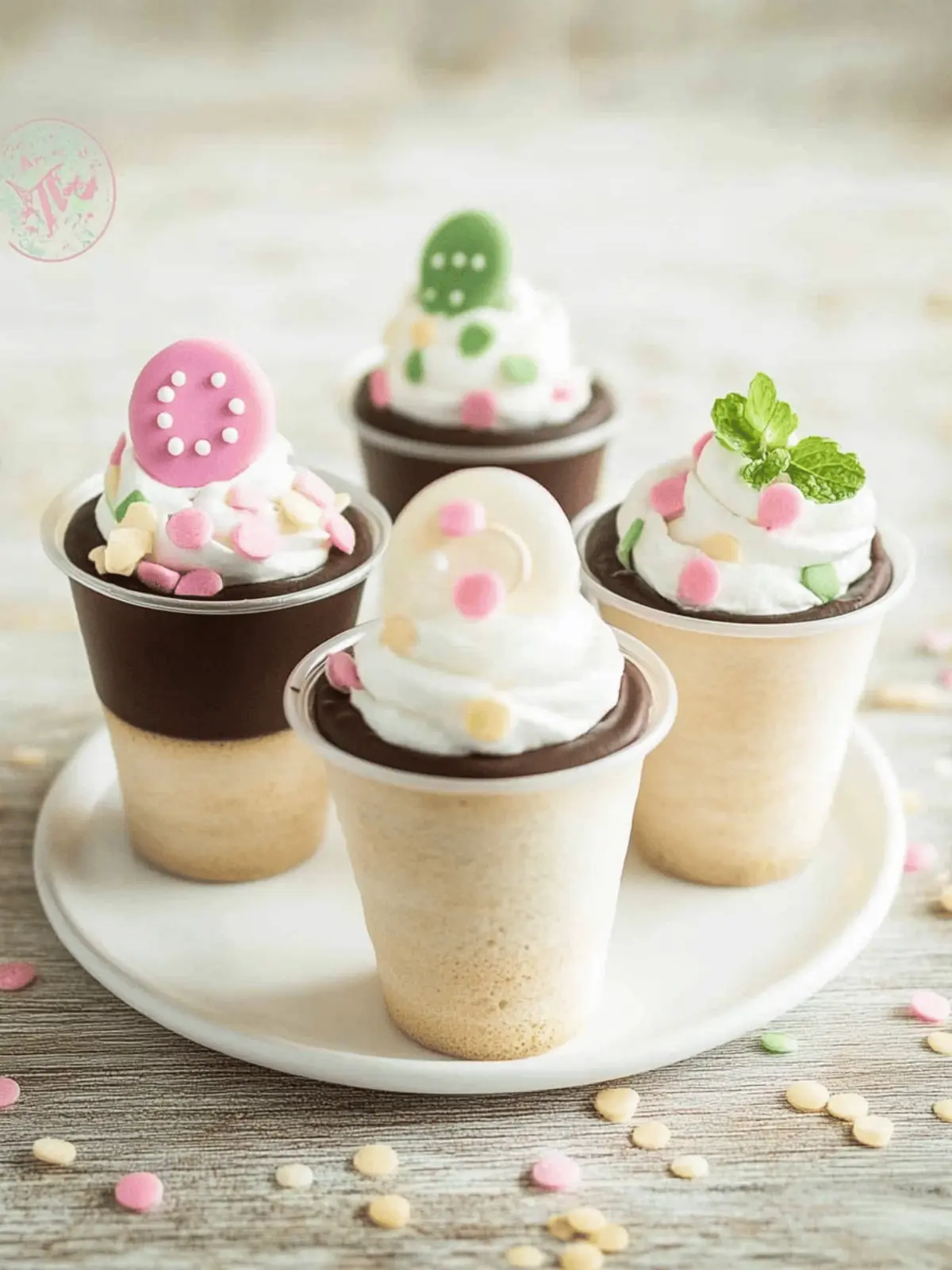 Kuchen im Waffelbecher