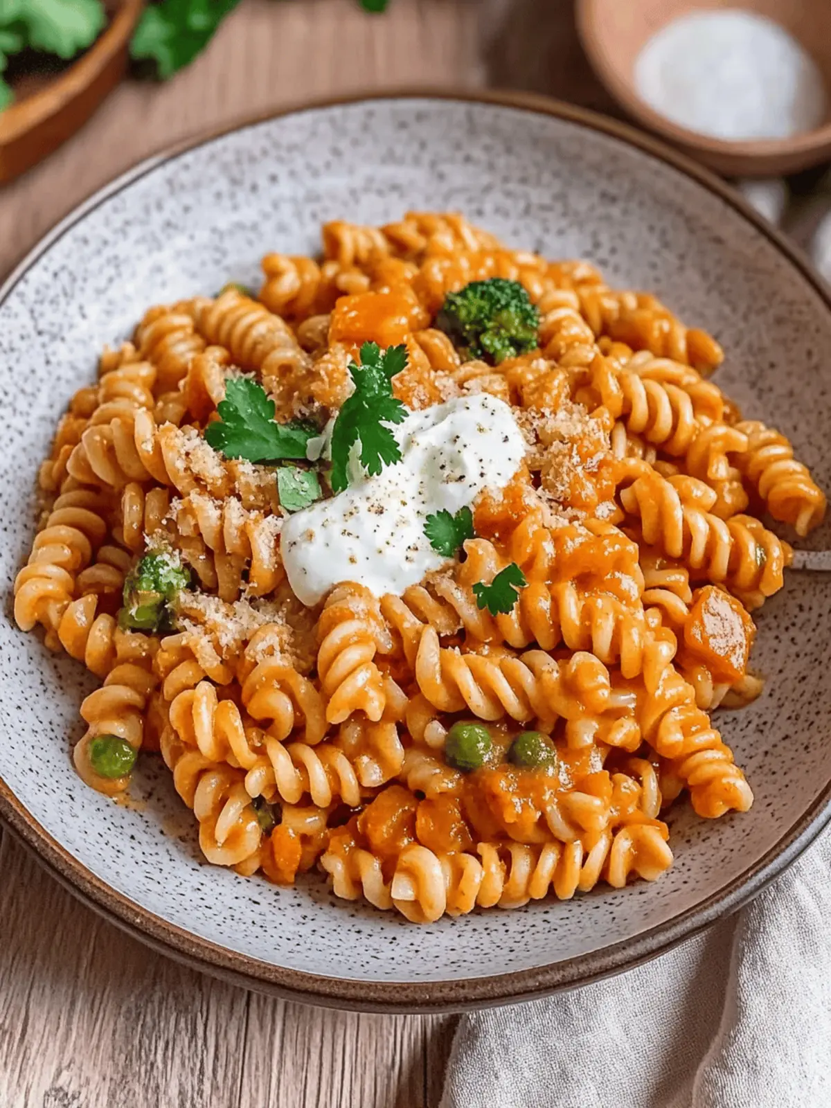 Healthy pasta with vegetable sauce
