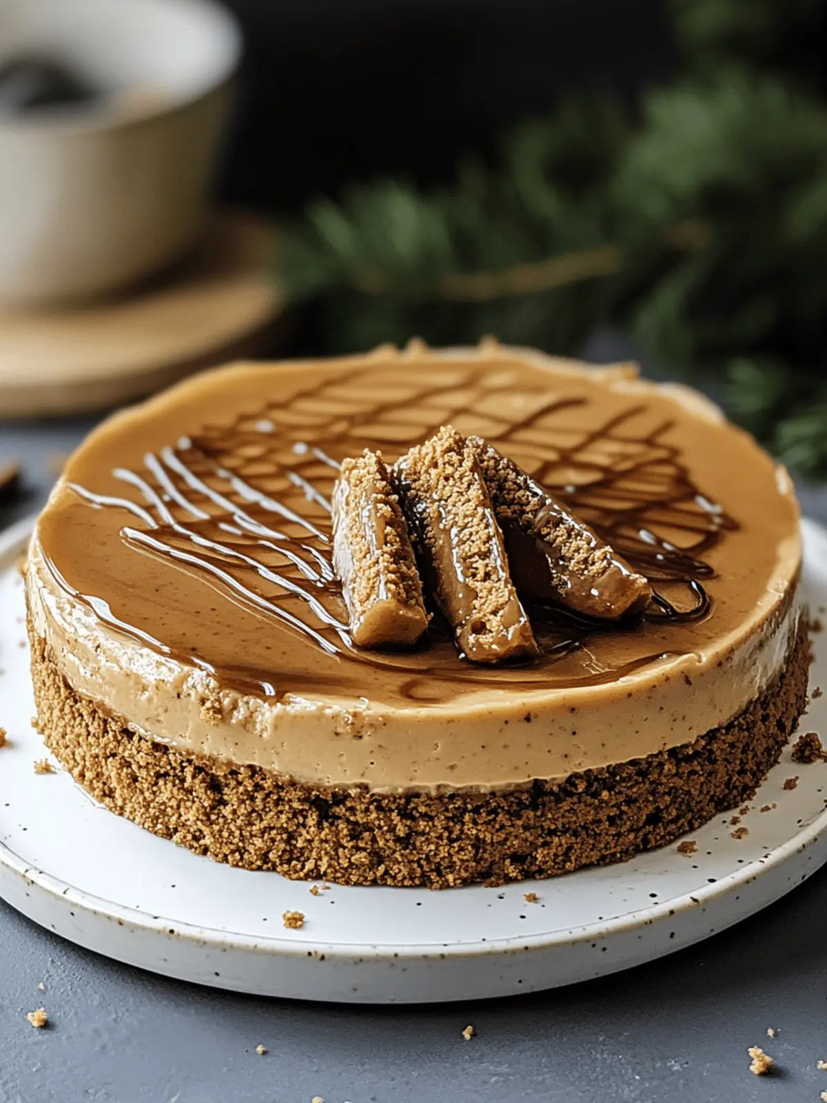 Spekulatius Karamell Käsekuchen