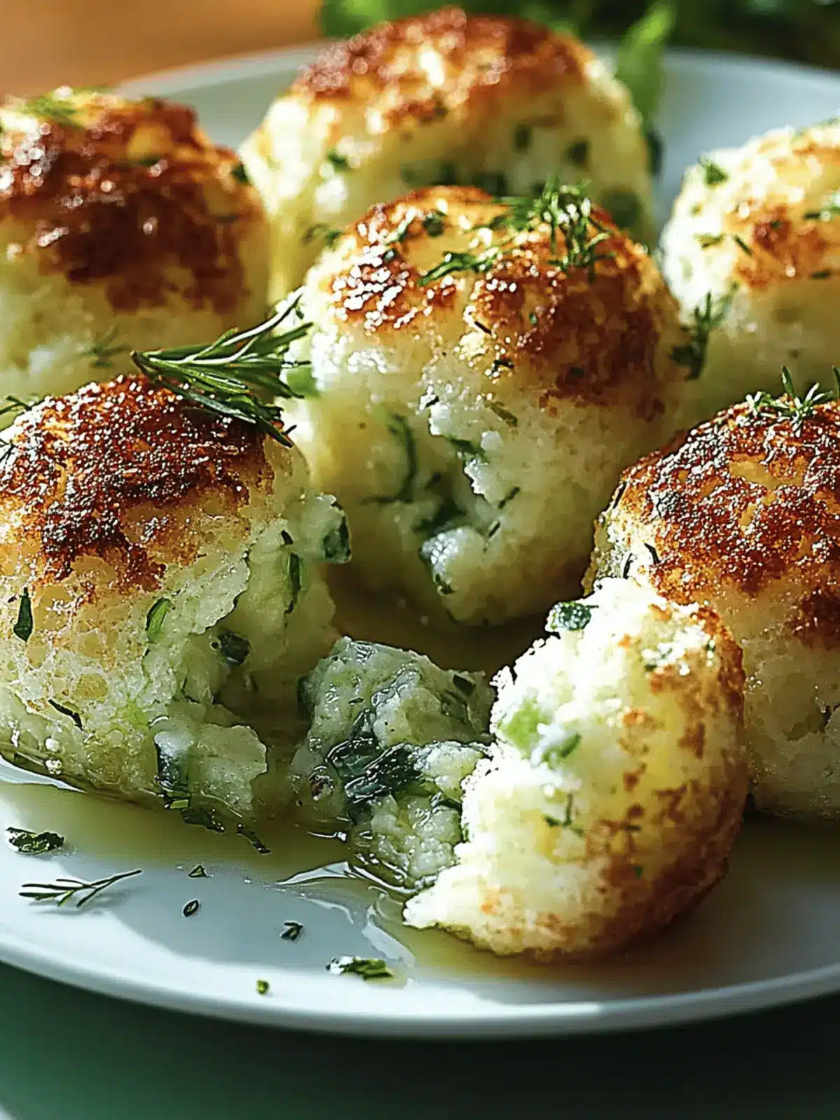 zucchini feta Bällchen