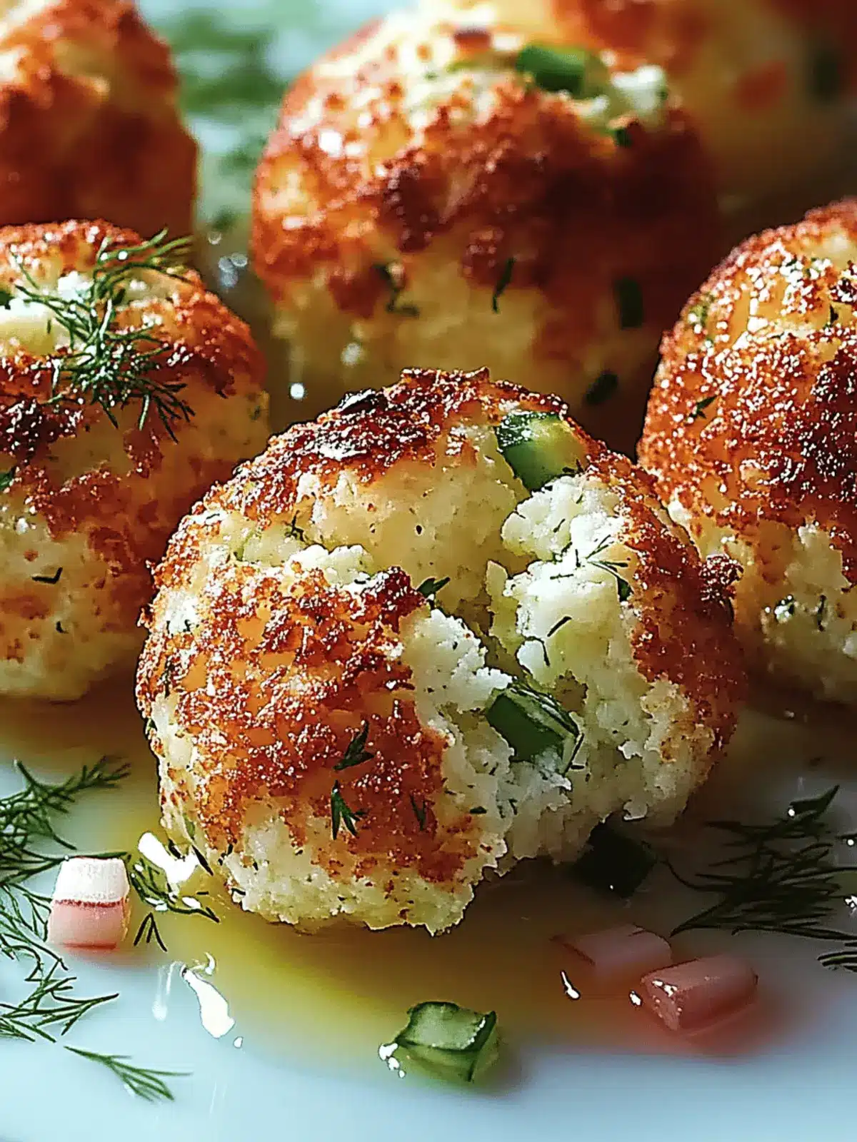 zucchini feta Bällchen