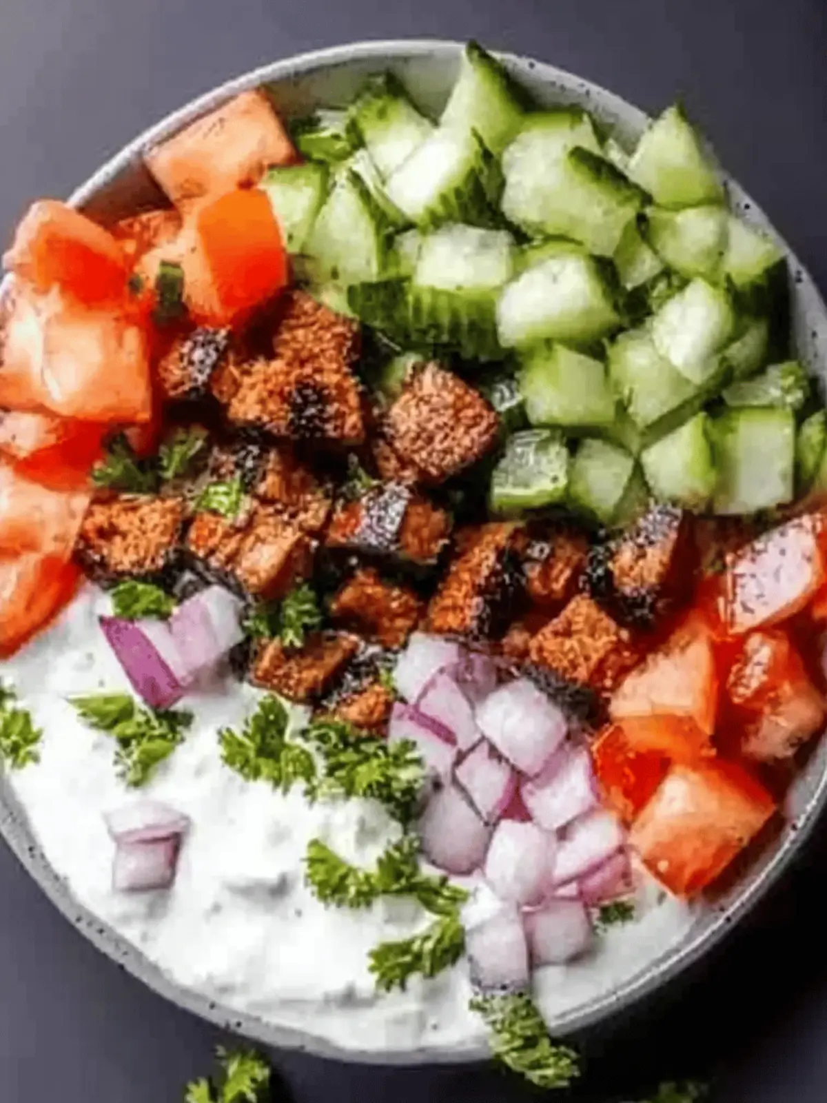 gesundes Mittagessen