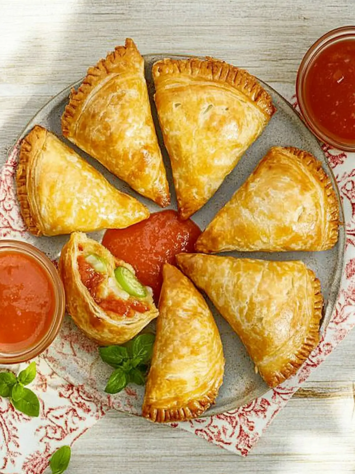 Indische Pasteten mit Huhn