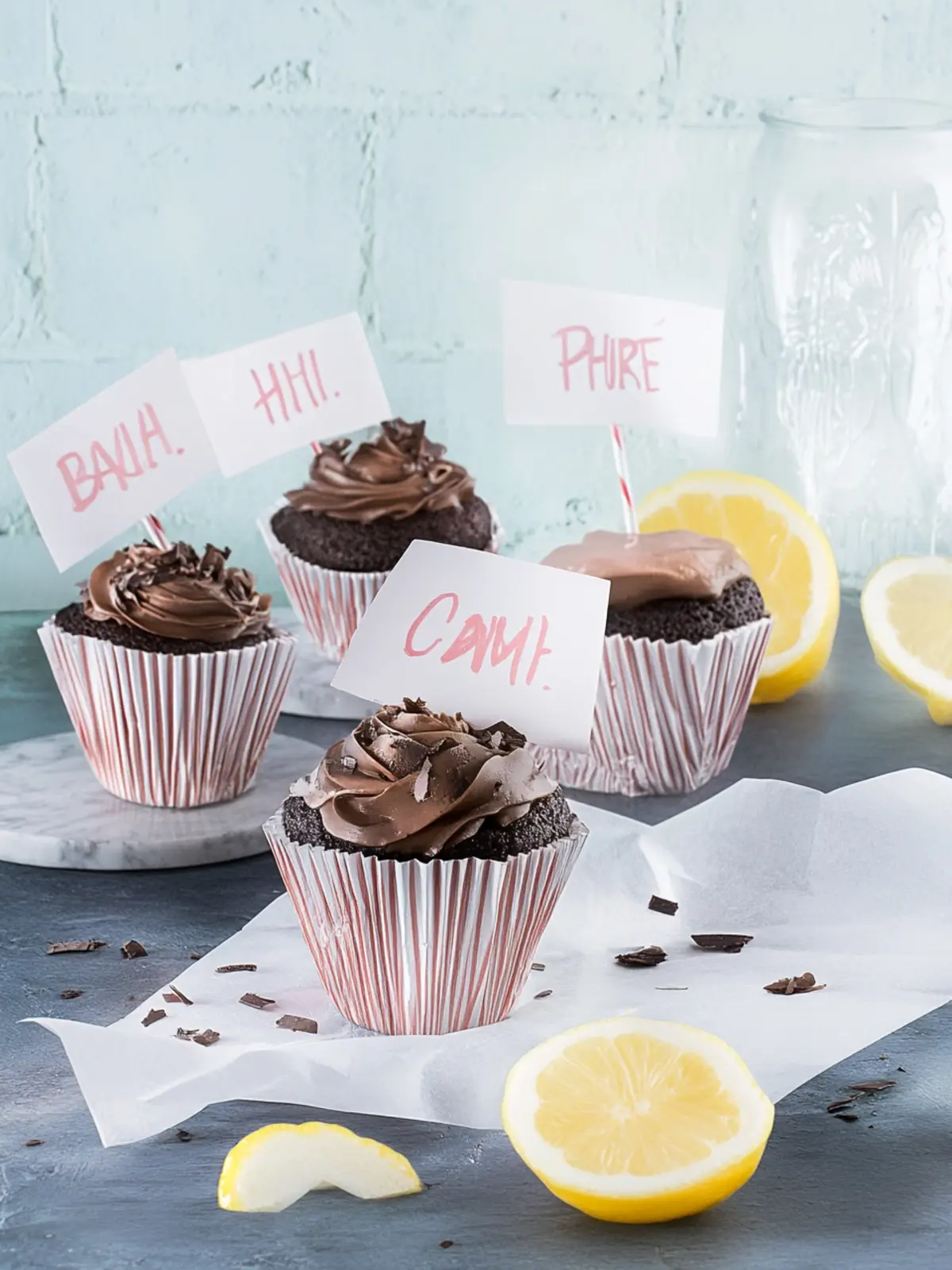 Rotwein-Schokoladen-Muffins