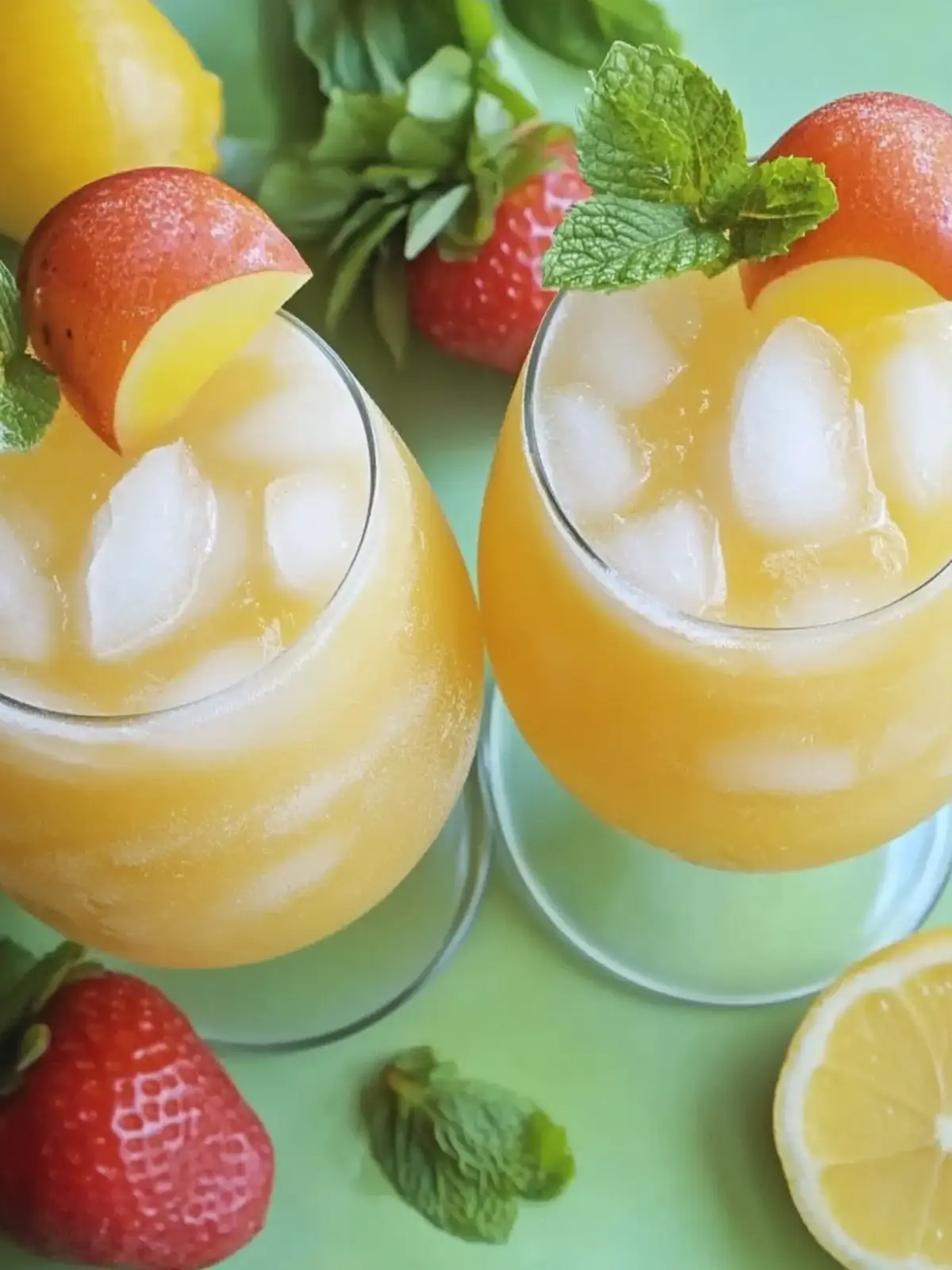 Pfirsich Moscato Wein Slushies