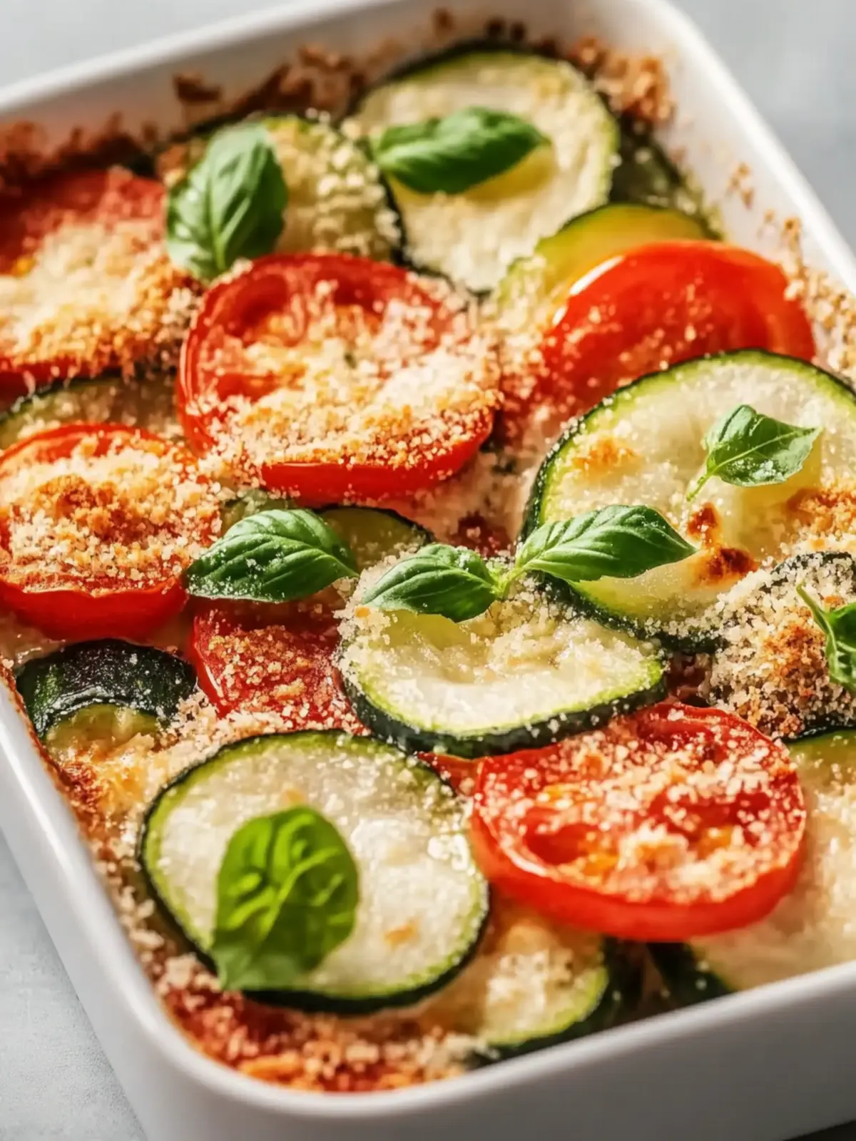 Zucchini-Tomaten-Gratin