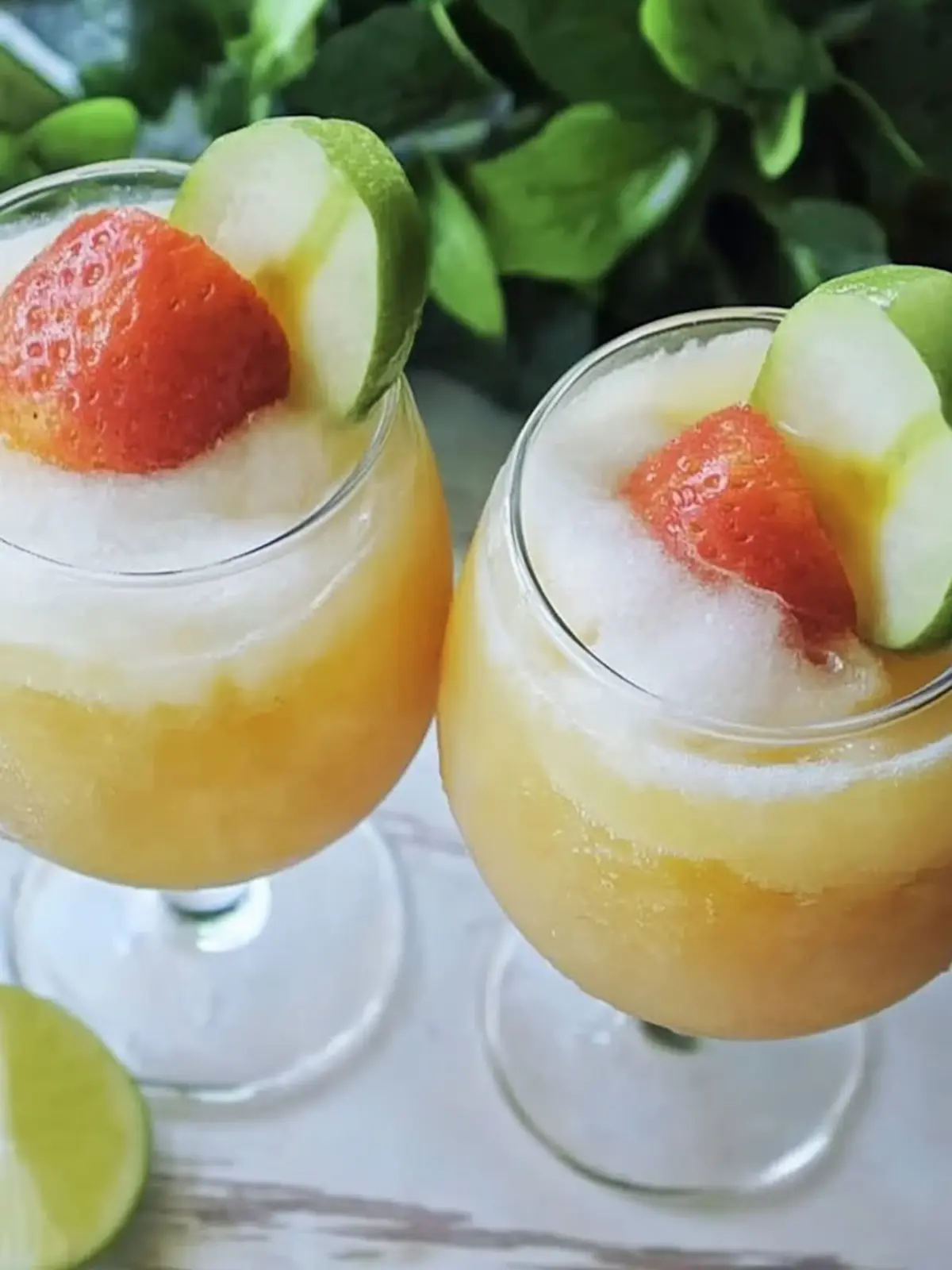 Pfirsich Moscato Wein Slushies