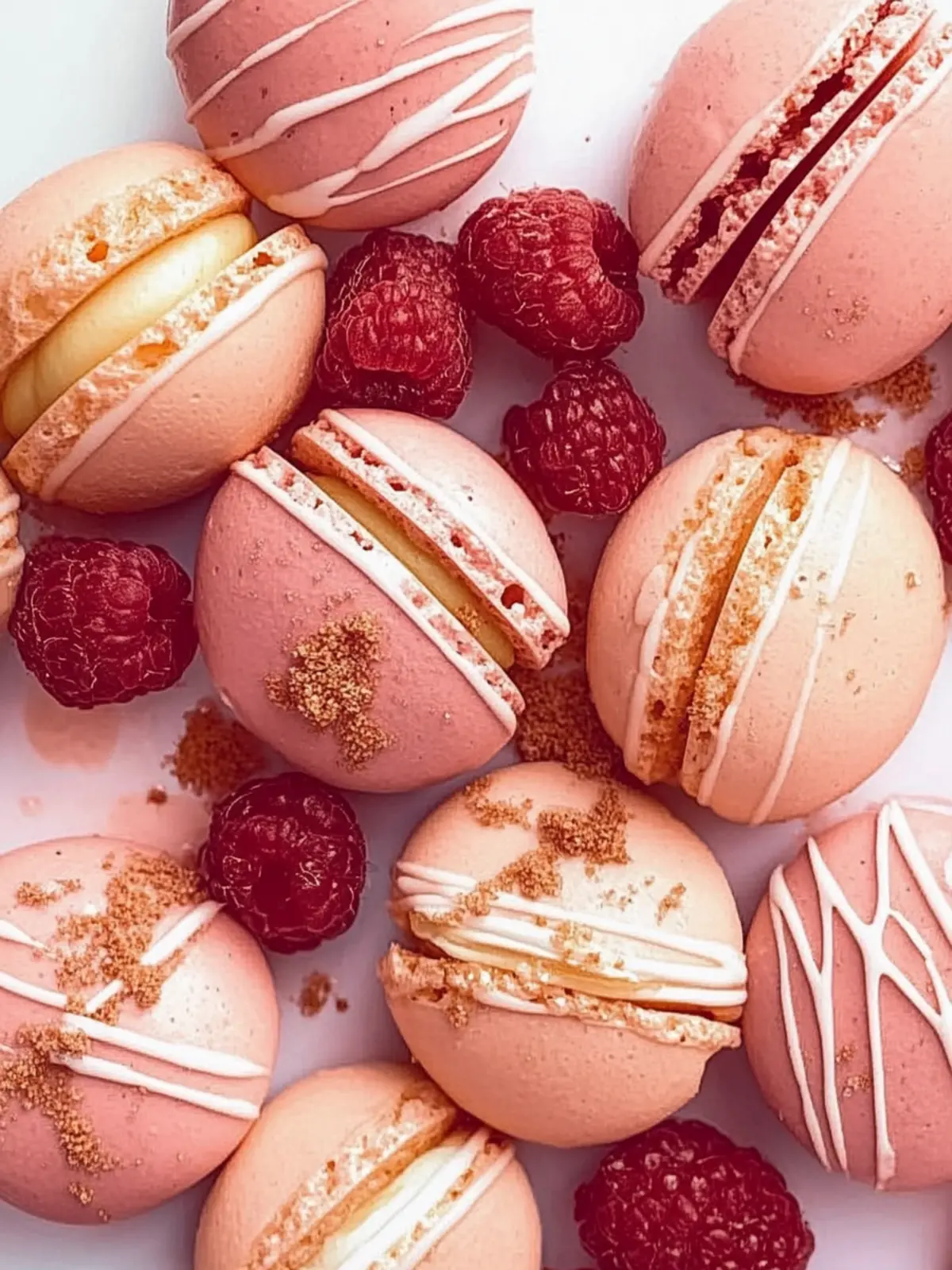 Erdbeer-Macaron-Schalen