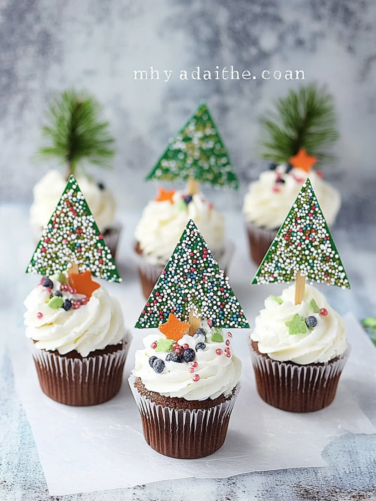 Schoko-Tannenbaum-Muffins