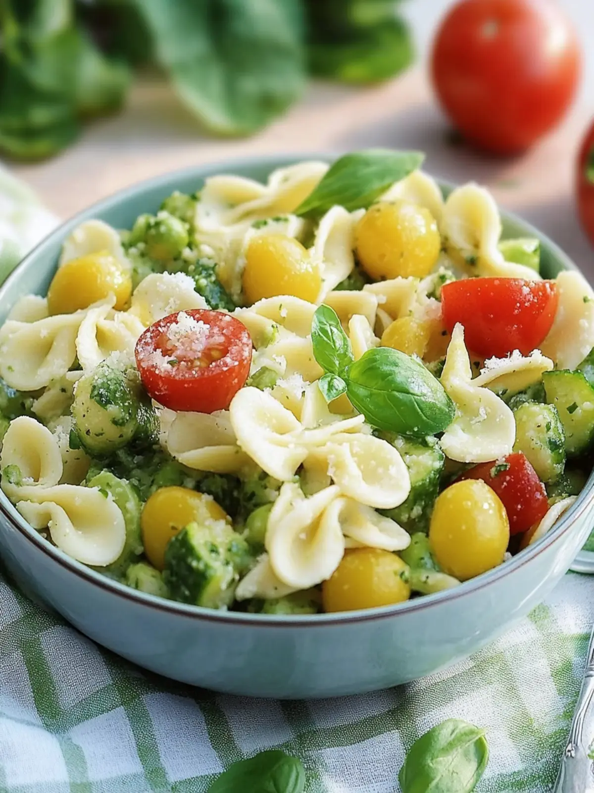 Nudelsalat mit Pesto