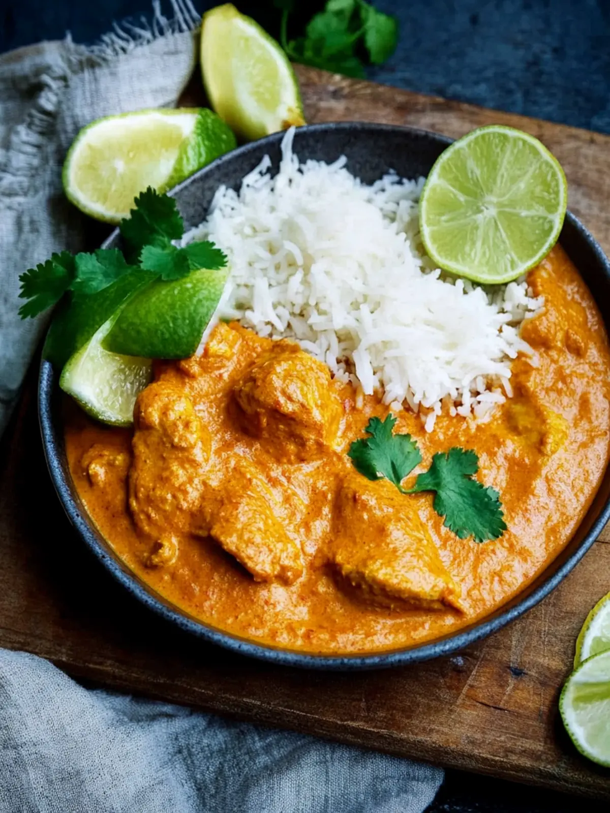 Butterhähnchen mit Reis