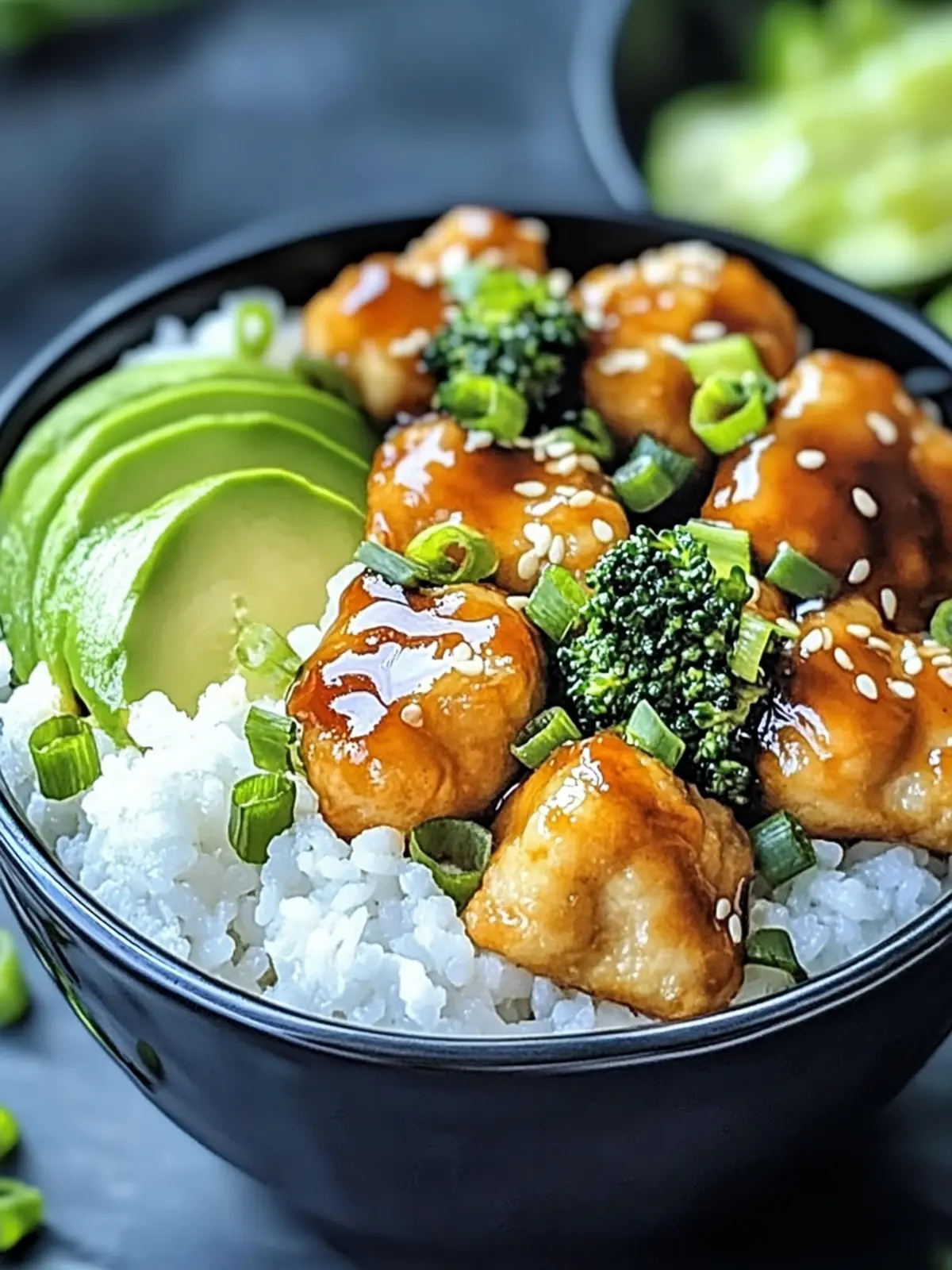Teriyaki-Chicken mit Reis