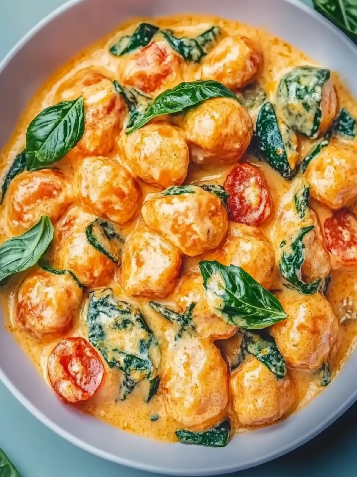 Quick Gnocchi Pan with Tomato & Spinach