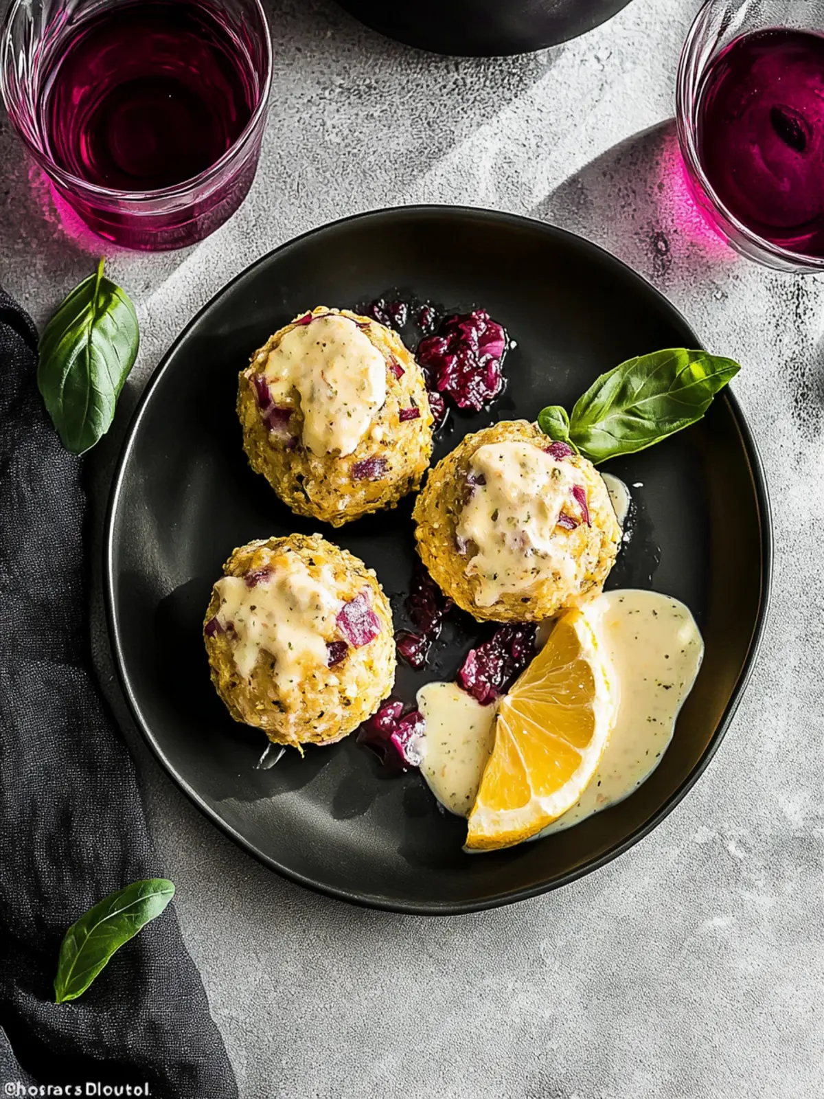 Brezenknödel mit fruchtigem Rotkohl