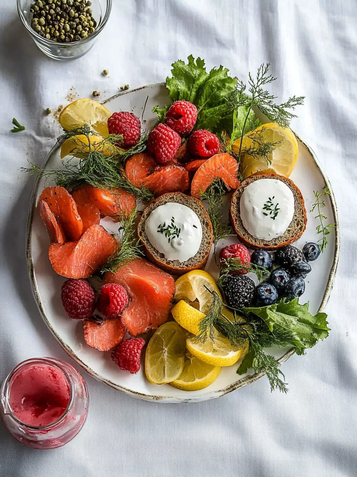 Festliche Lachsplatte