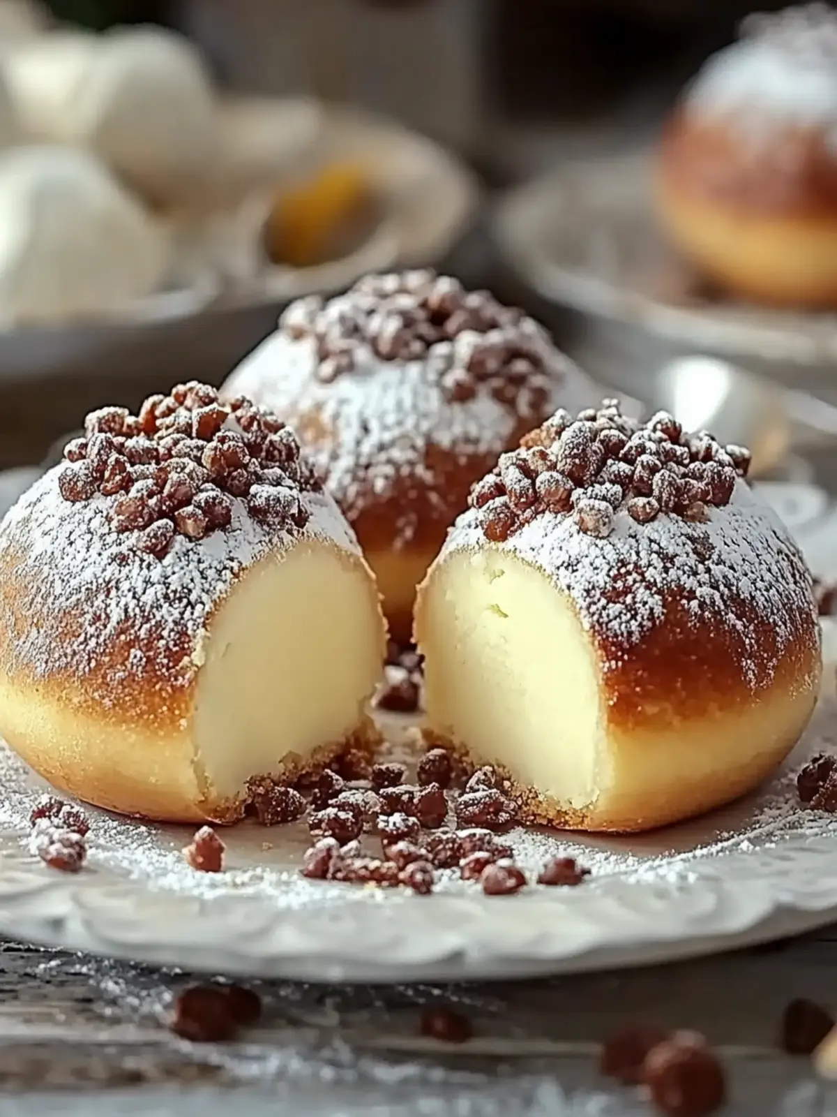 Schnelle Käsekuchen-Kugeln