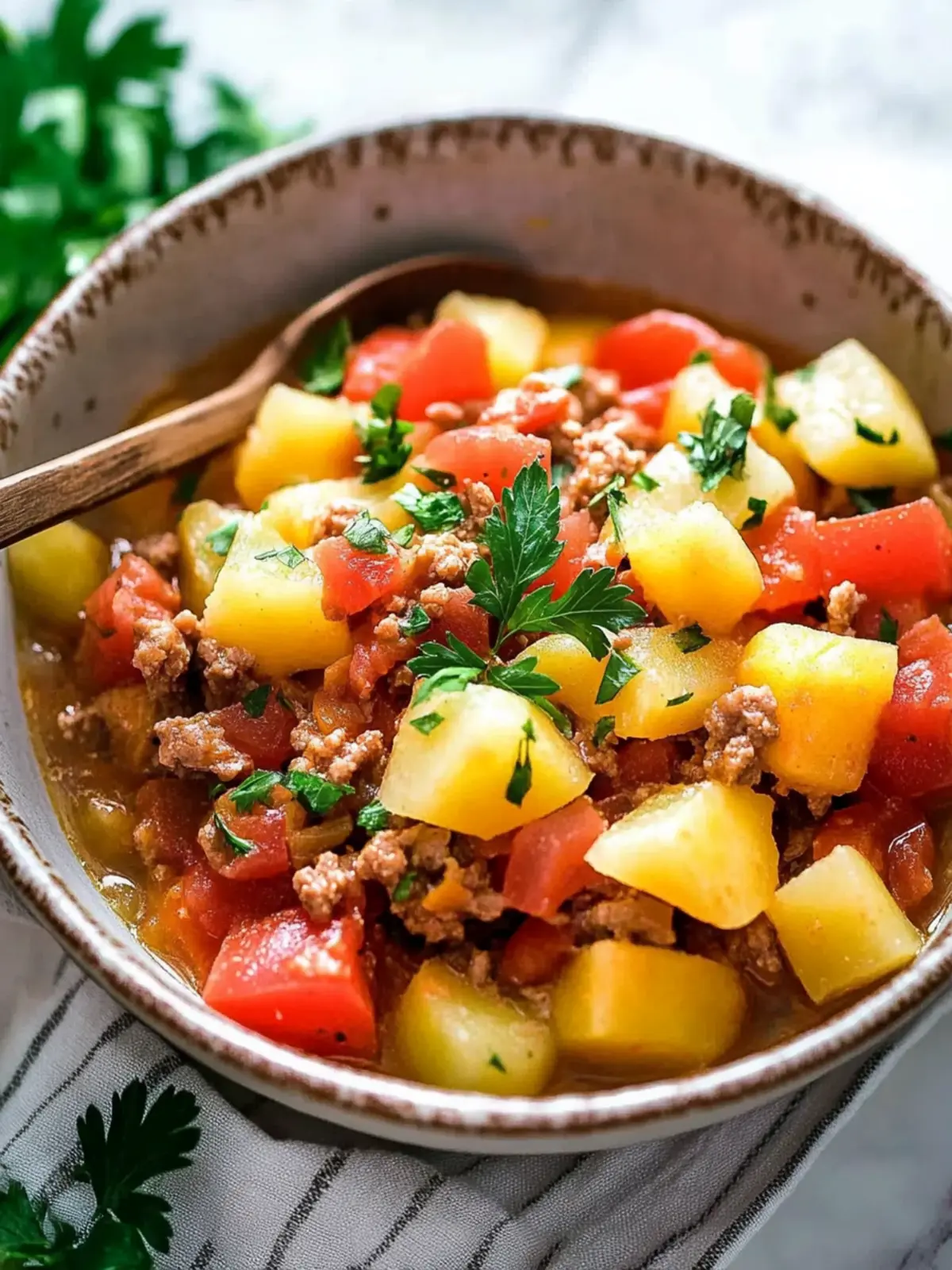 Bauerntopf mit Hackfleisch und Kartoffeln