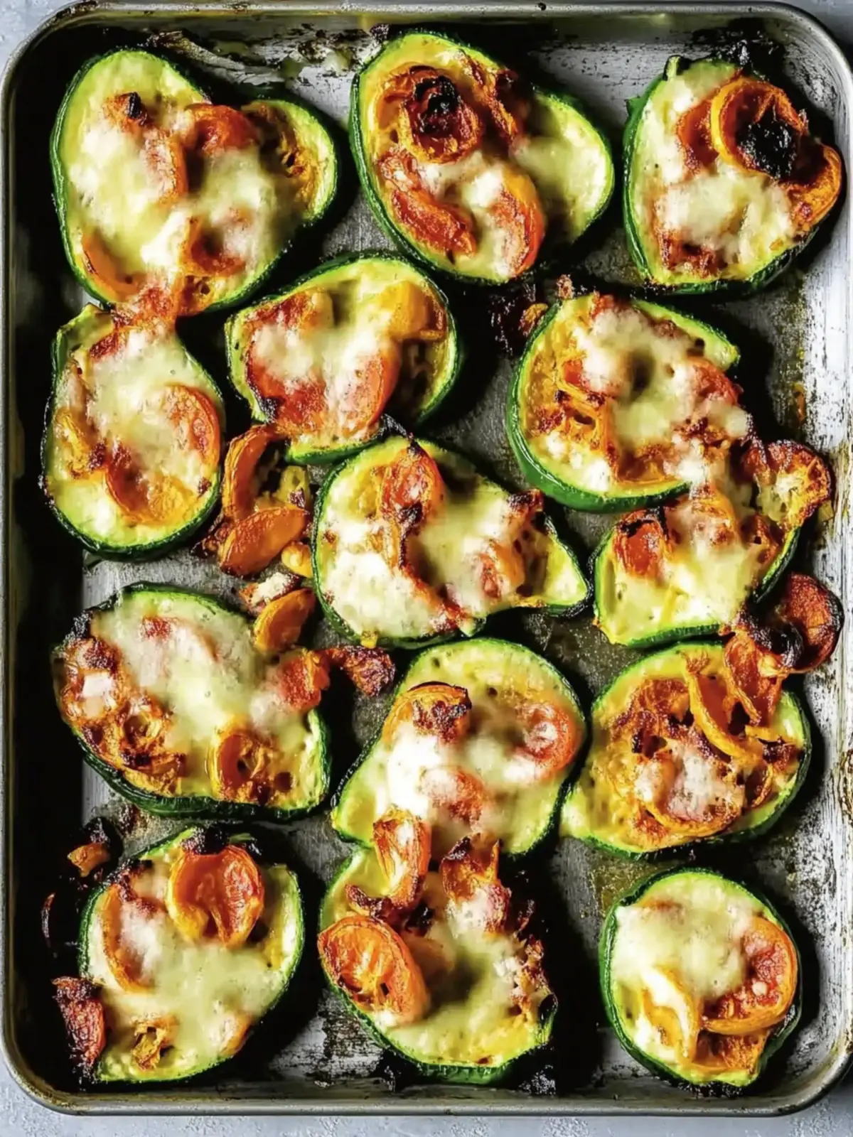 Mini-Zucchini-Pizzen