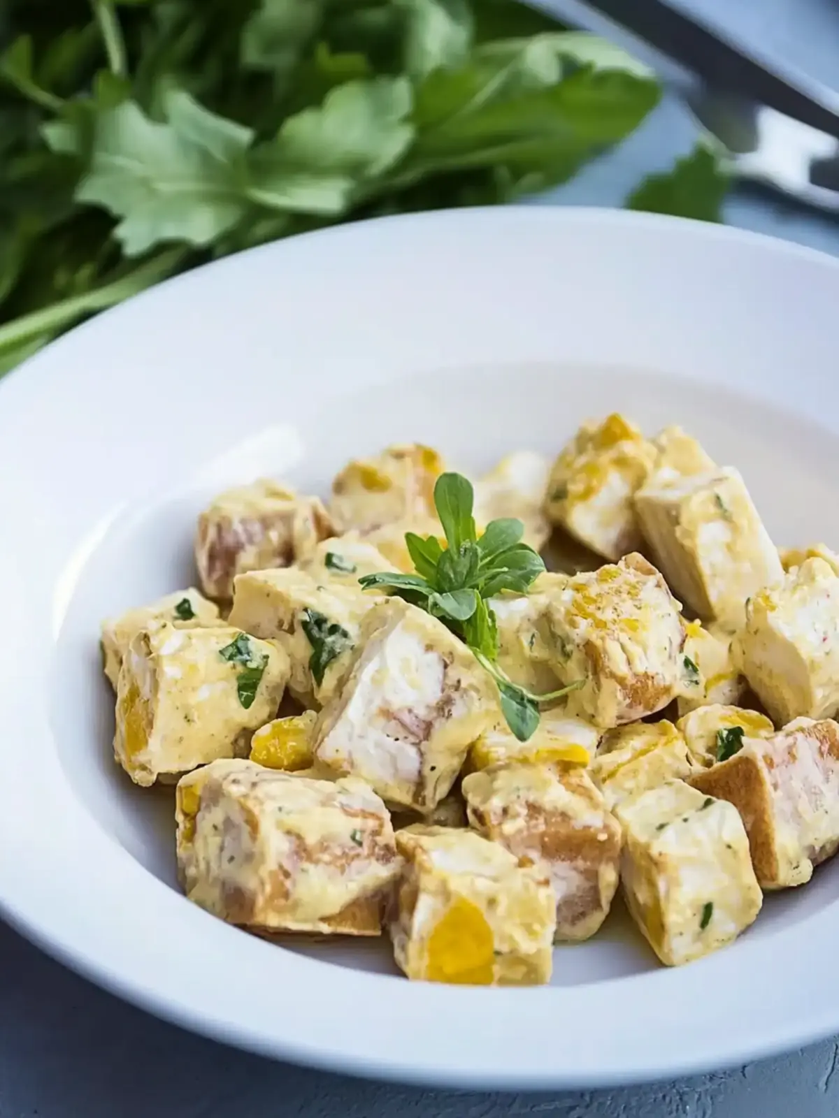 Roasted dumplings with egg