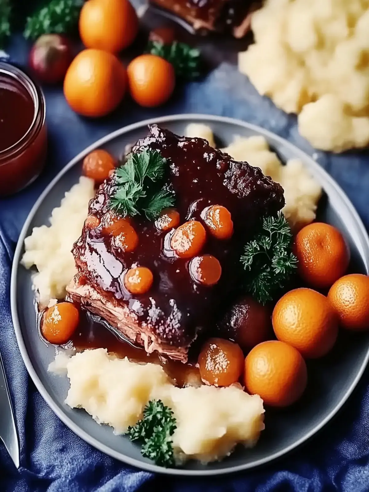 Weihnachtsbraten mit Rotwein