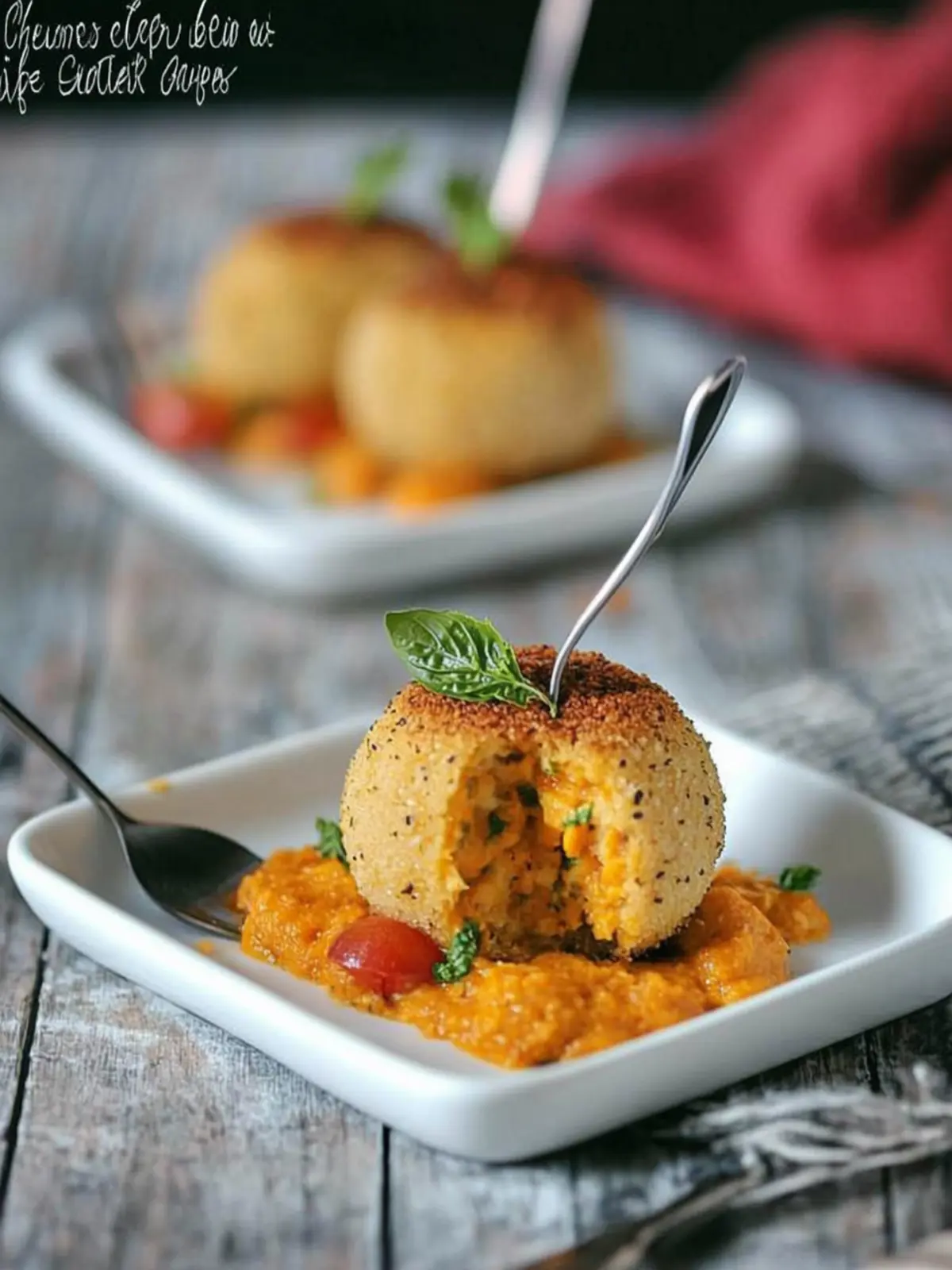 Paprika- und Kichererbsenbällchen