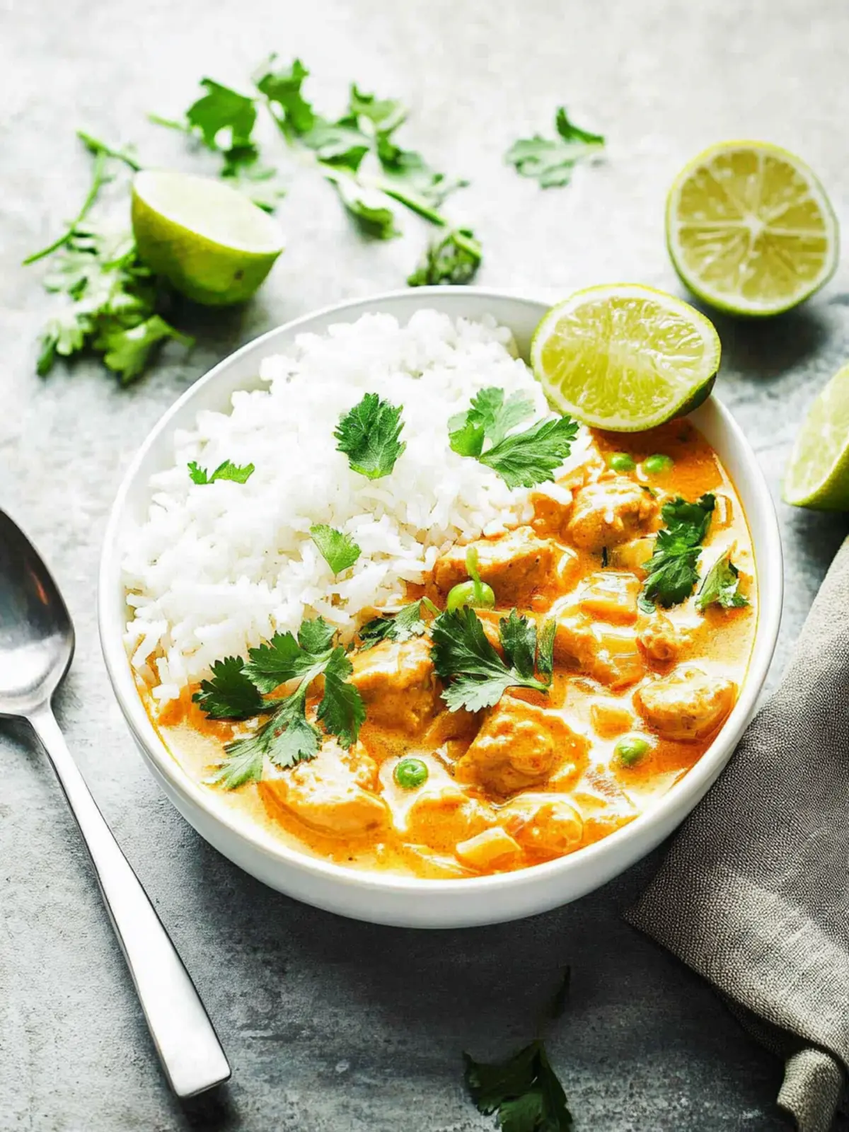 Hähnchen-Curry mit Reis