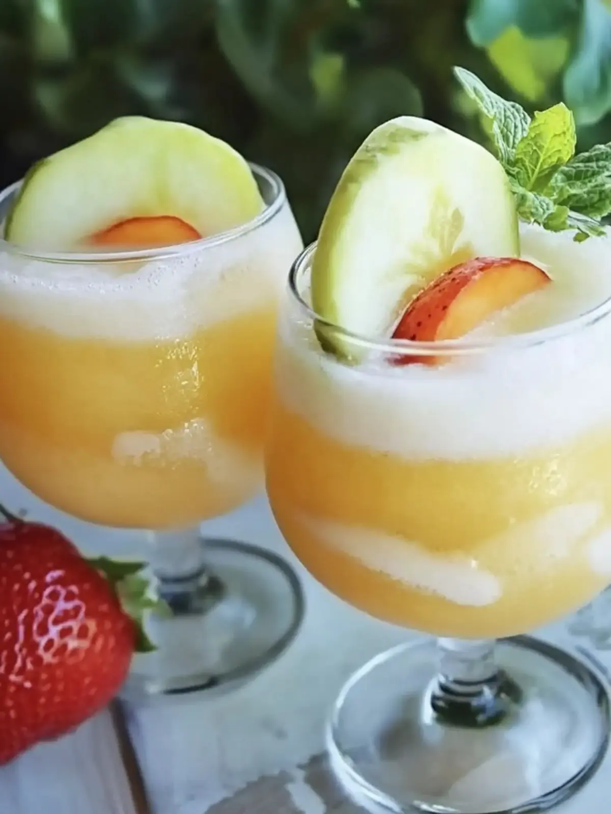 Pfirsich Moscato Wein Slushies