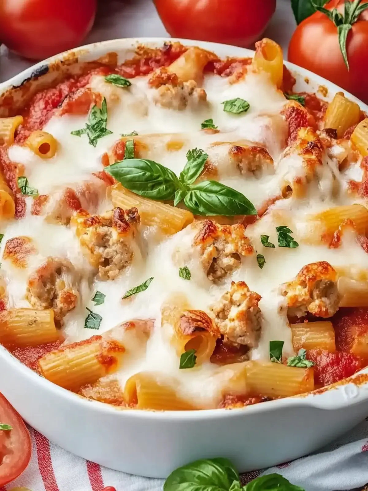 Nudelauflauf mit Hähnchen und Paprika