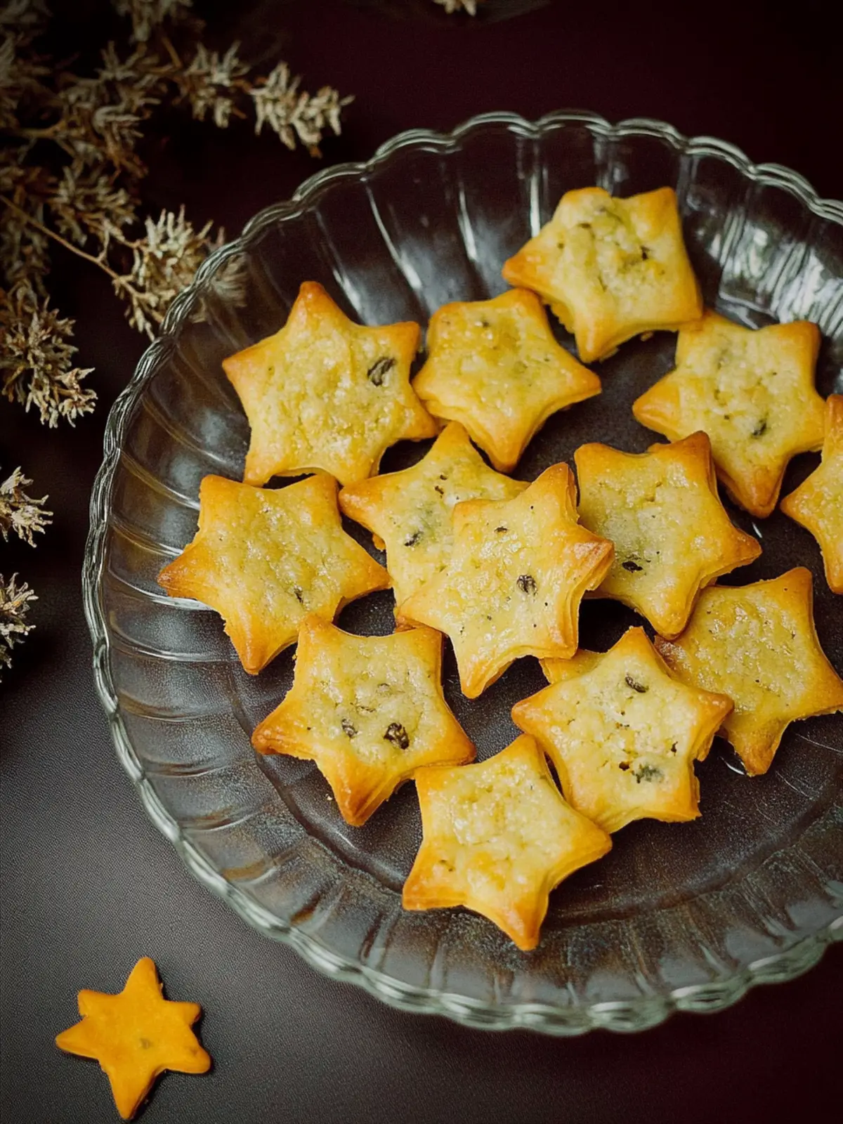 Baked Parmesan-Basil Starlets